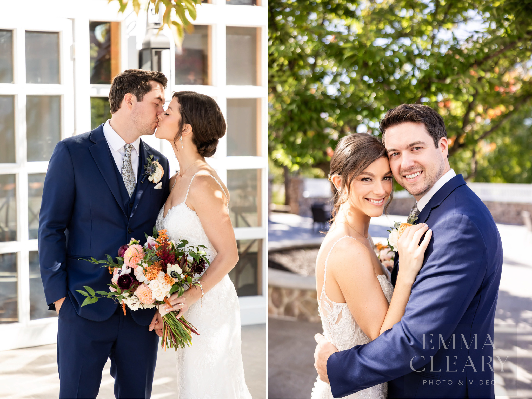 Wedding photo of the couple