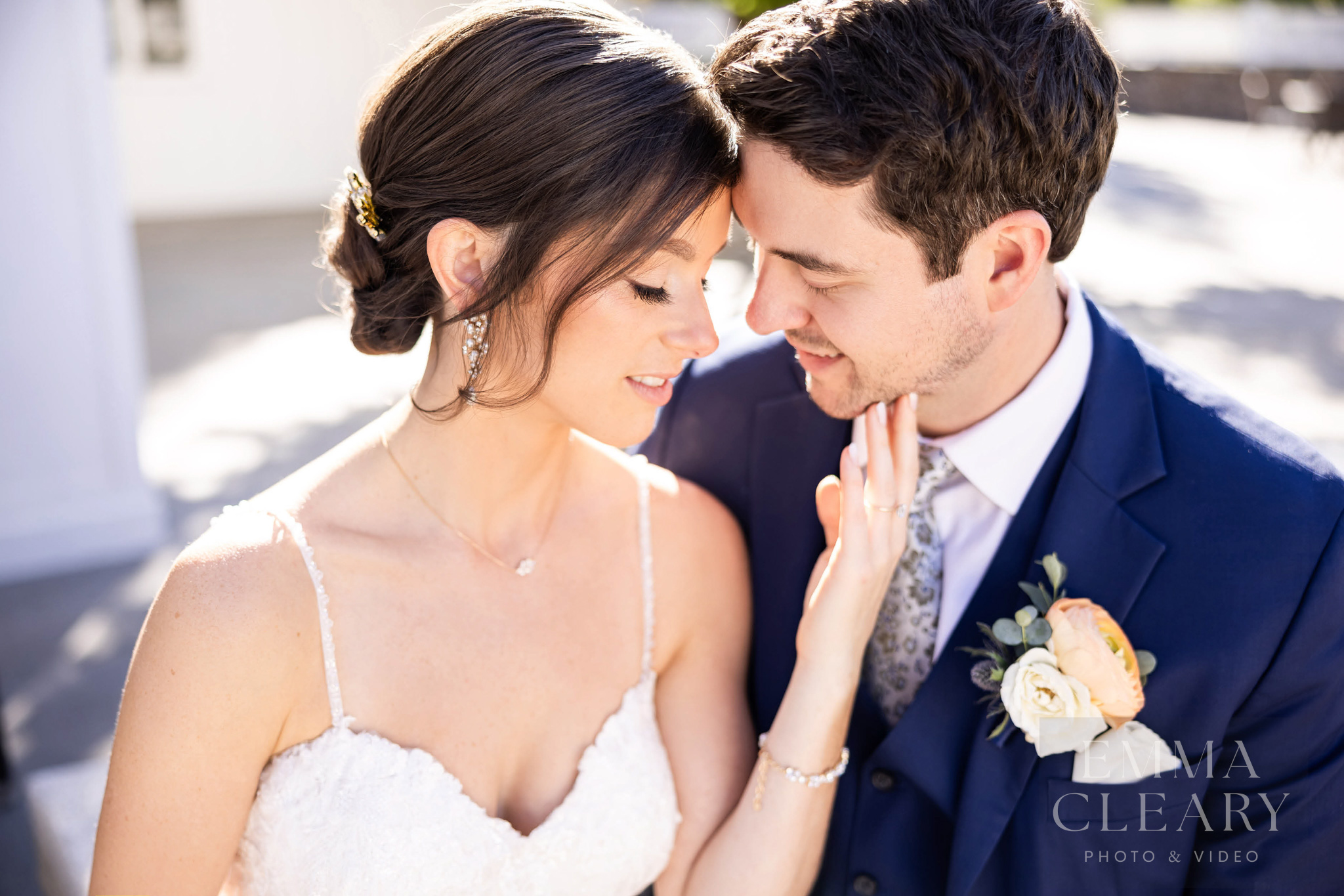 Couple's wedding photo