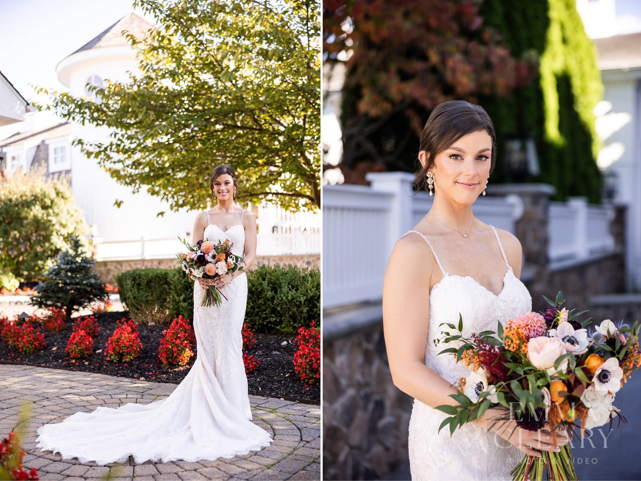 Portrait of the bride outdoors