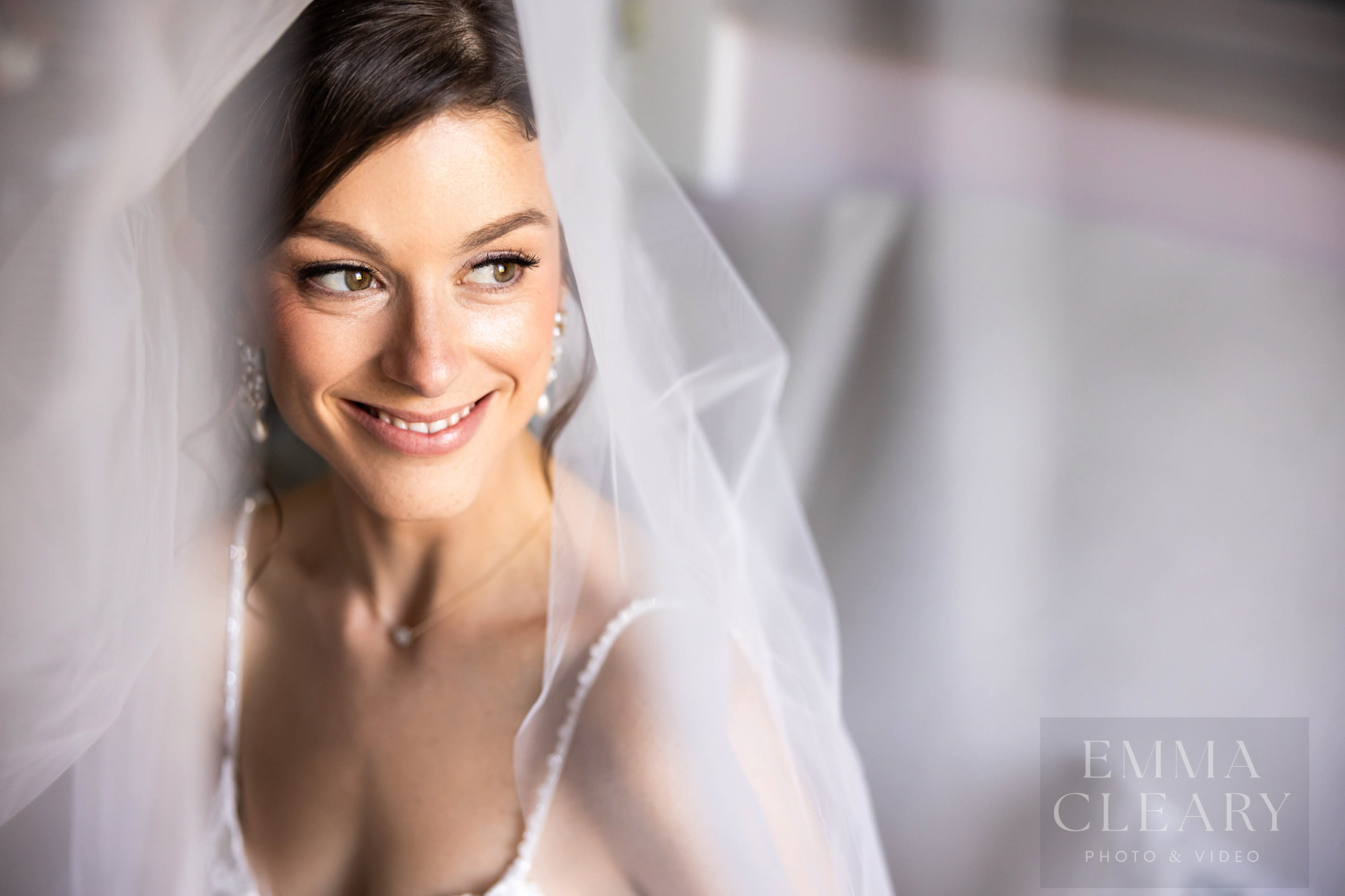 Wedding portrait of the bride