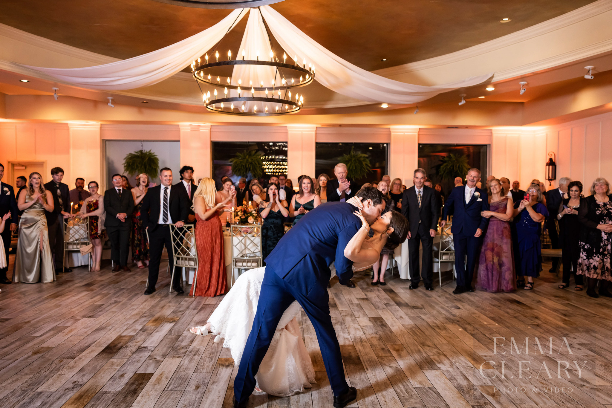 The Farmhouse Wedding kiss