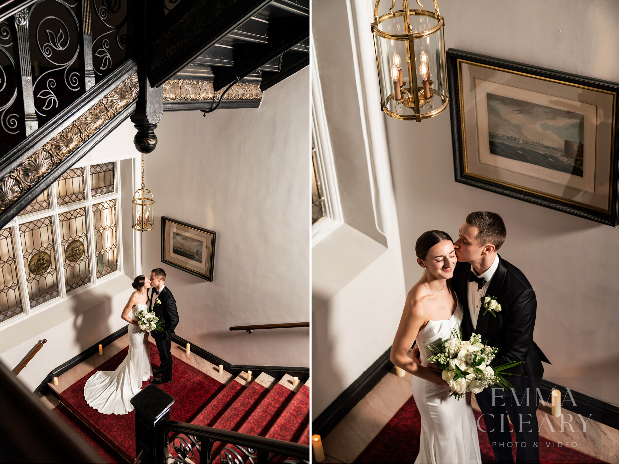 60 Pine Street Wedding kiss