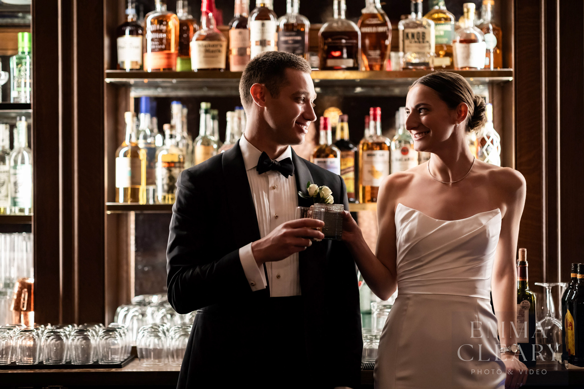 Couple's wedding photo