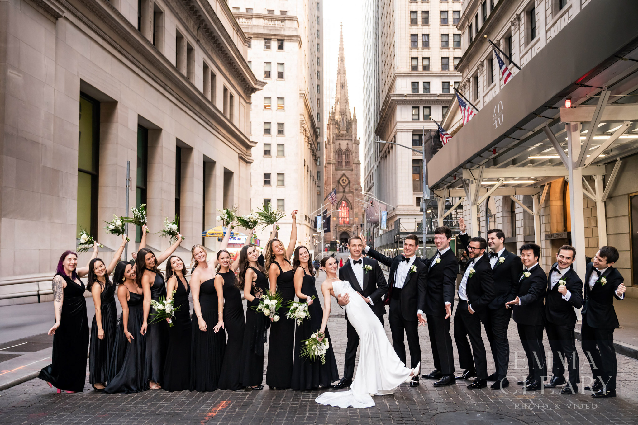 Group wedding portrait