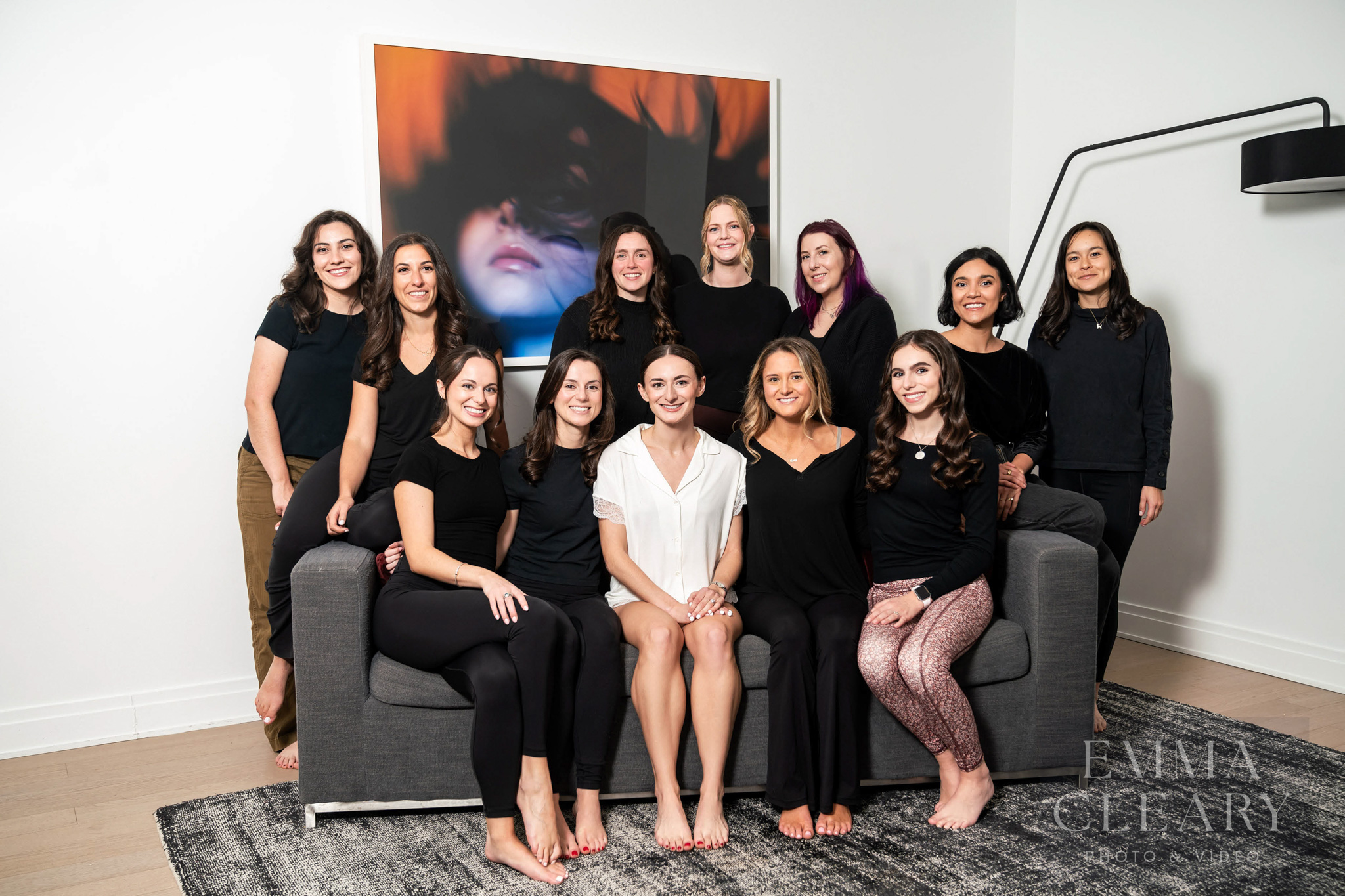 Bride and bridesmaids