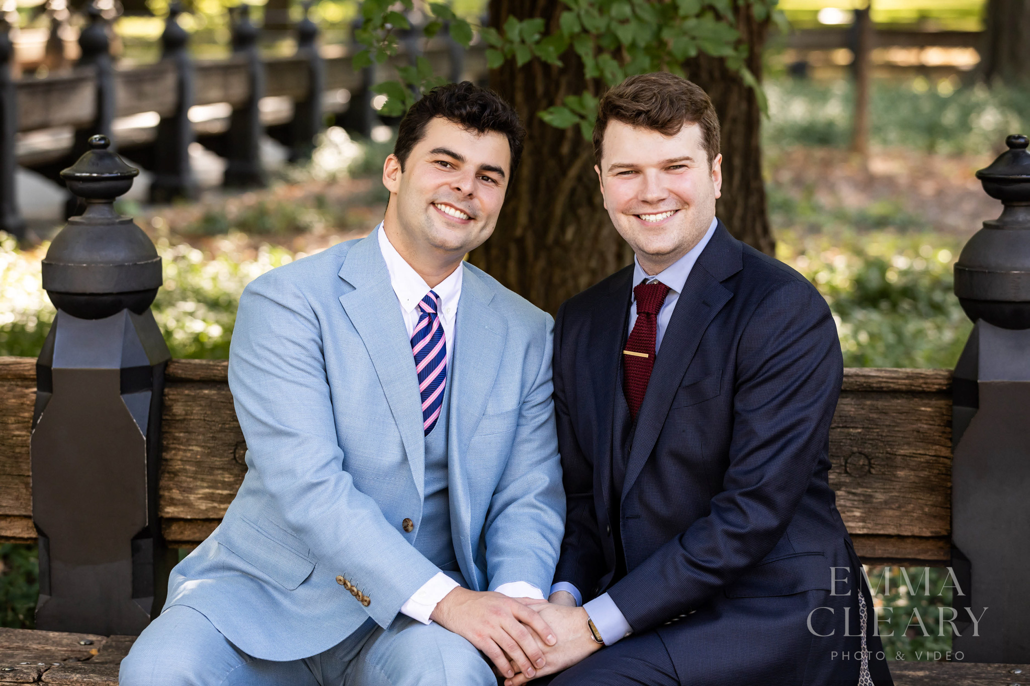 An engagement portrait of a couple