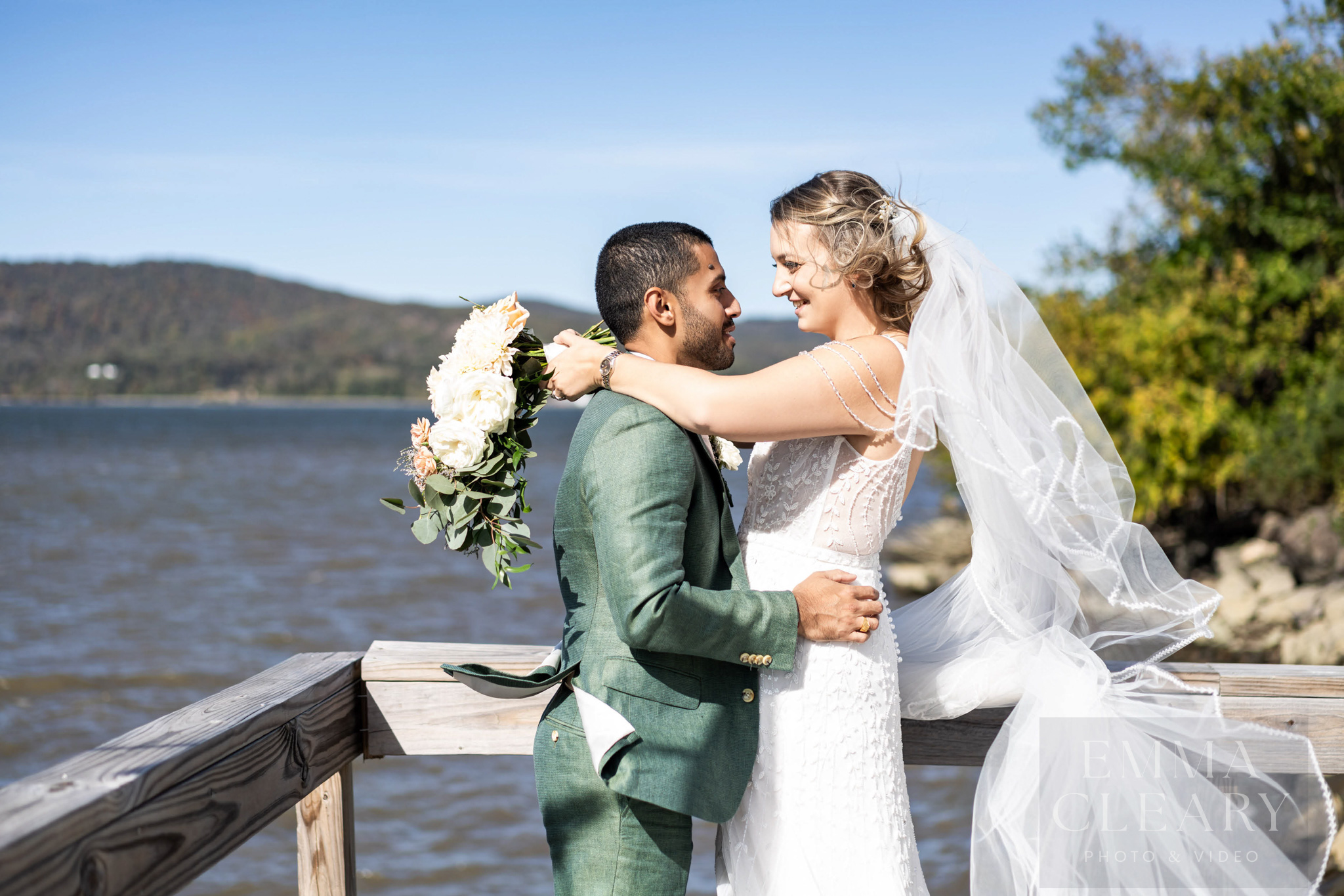 Wedding portrait of a couple