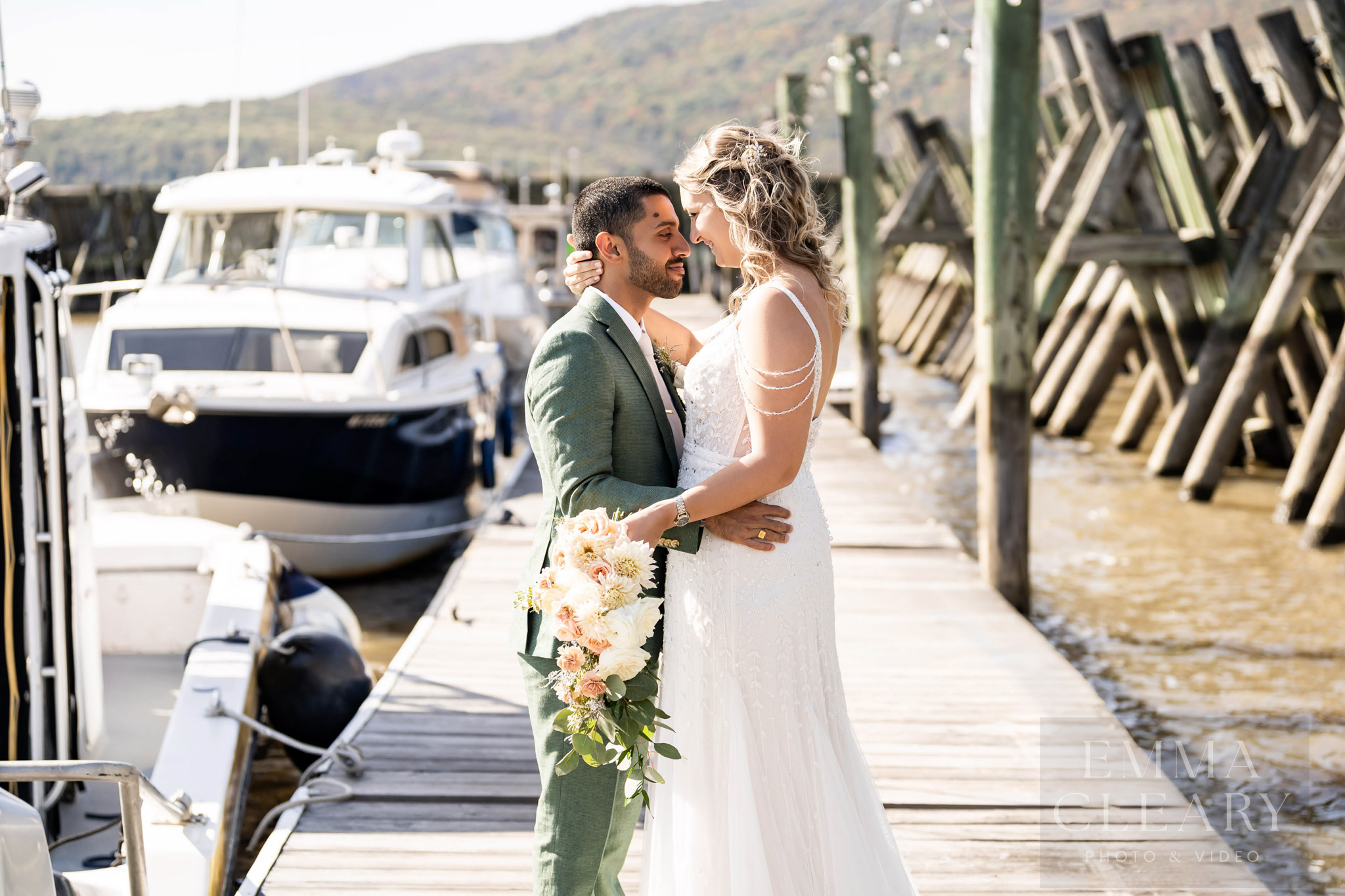 Couple's wedding photo