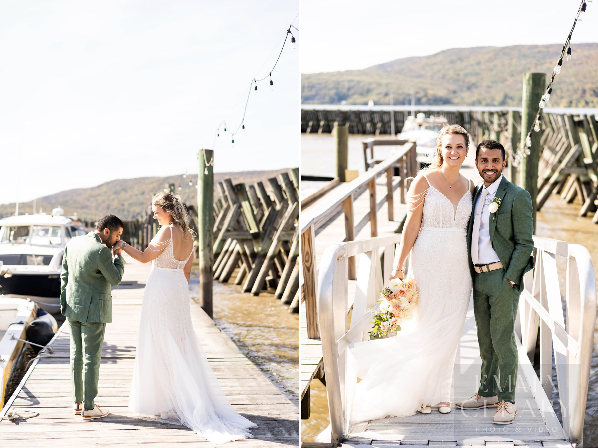 Portrait of the bride and groom
