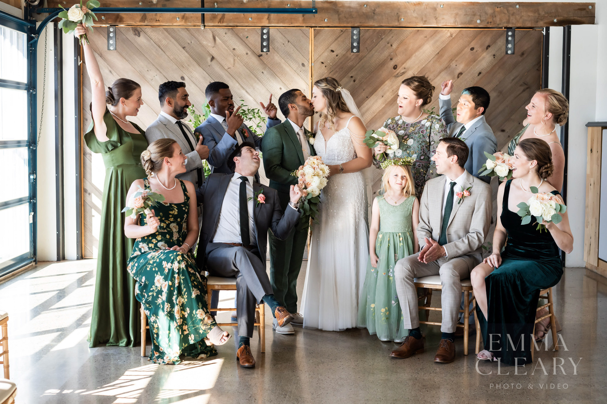 Group wedding portrait
