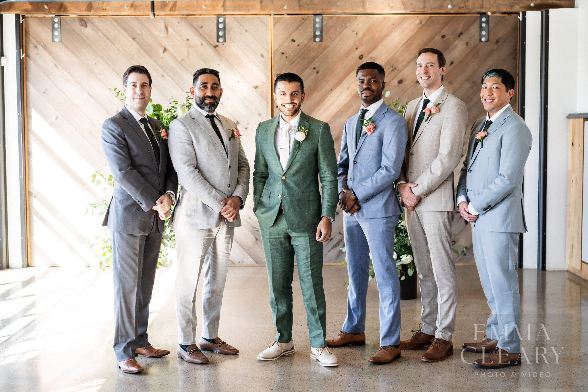 Groom and groomsmen