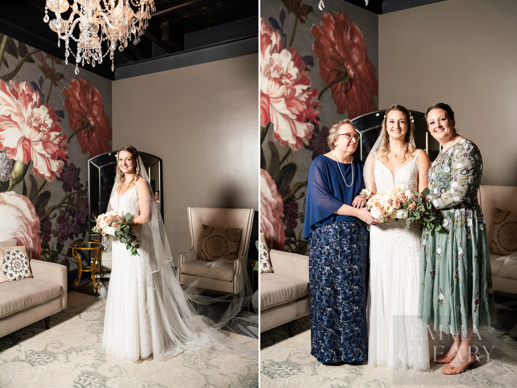 Wedding portrait of the bride