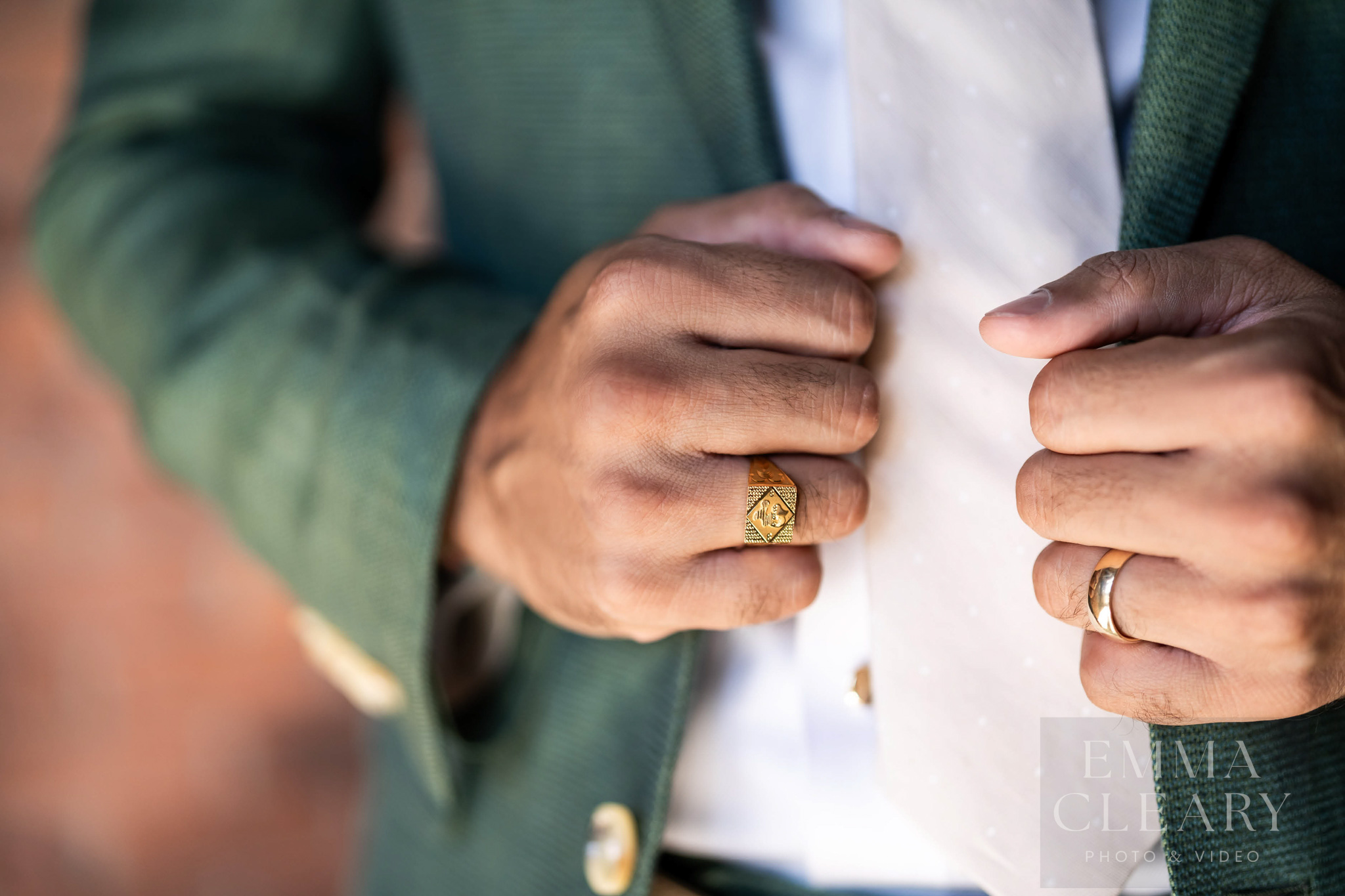 The groom's rings