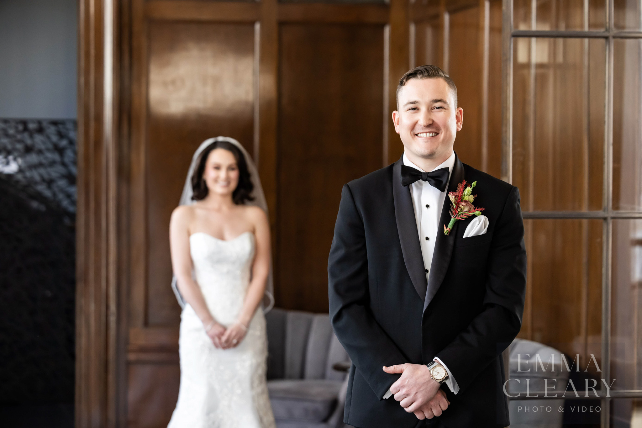 Groom is waiting for his bride
