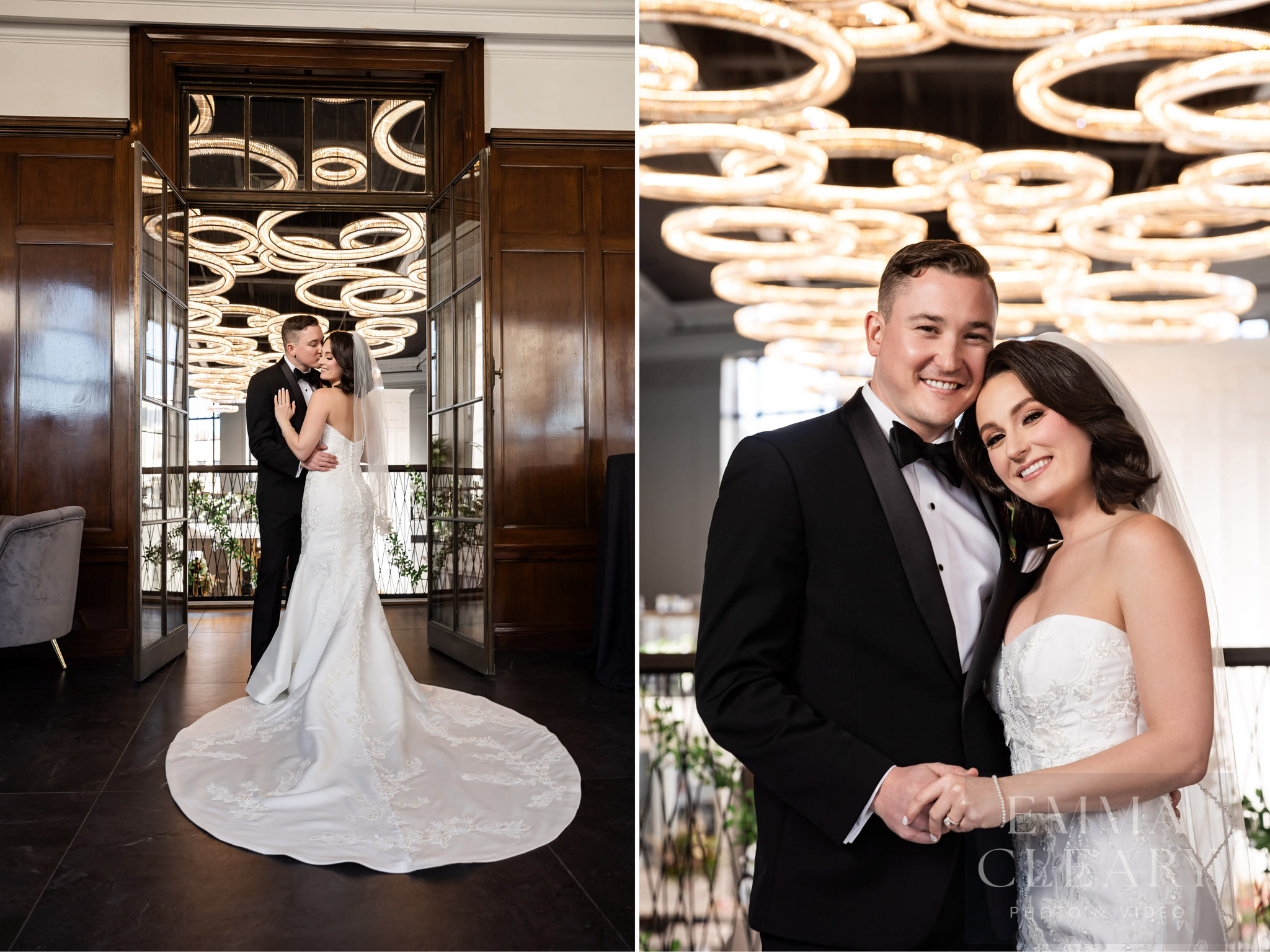 Portrait of the bride and groom
