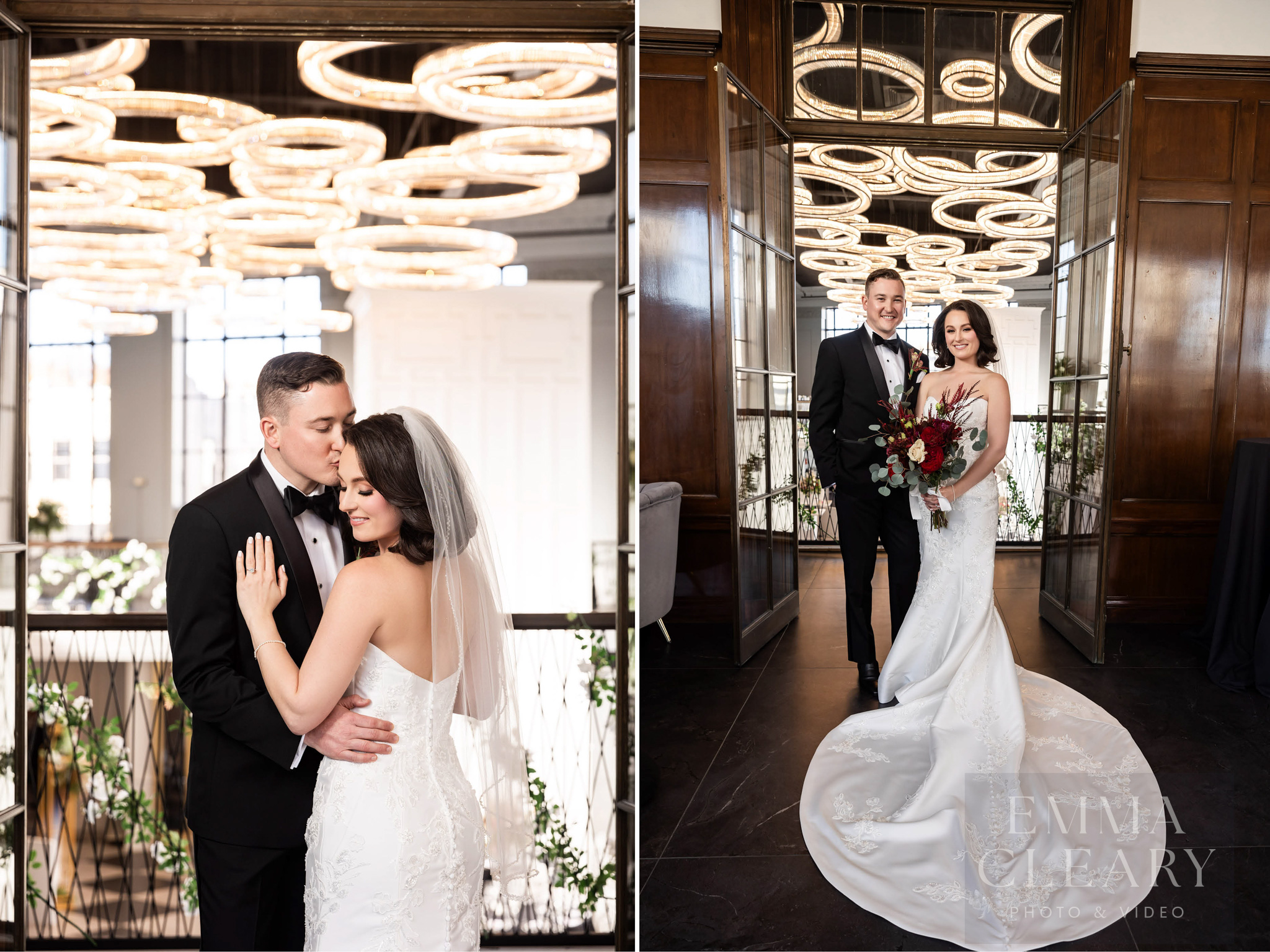 Couple's wedding photo