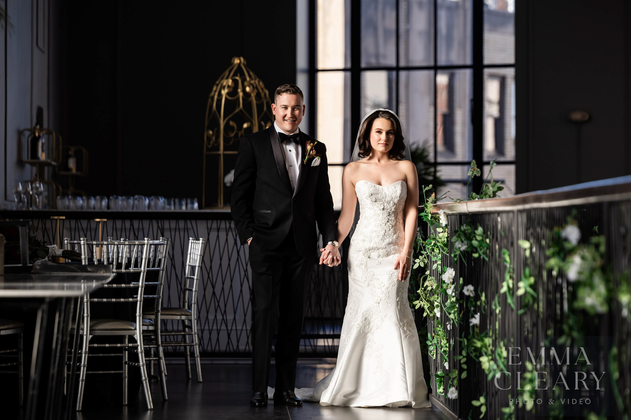 Wedding portrait of a couple