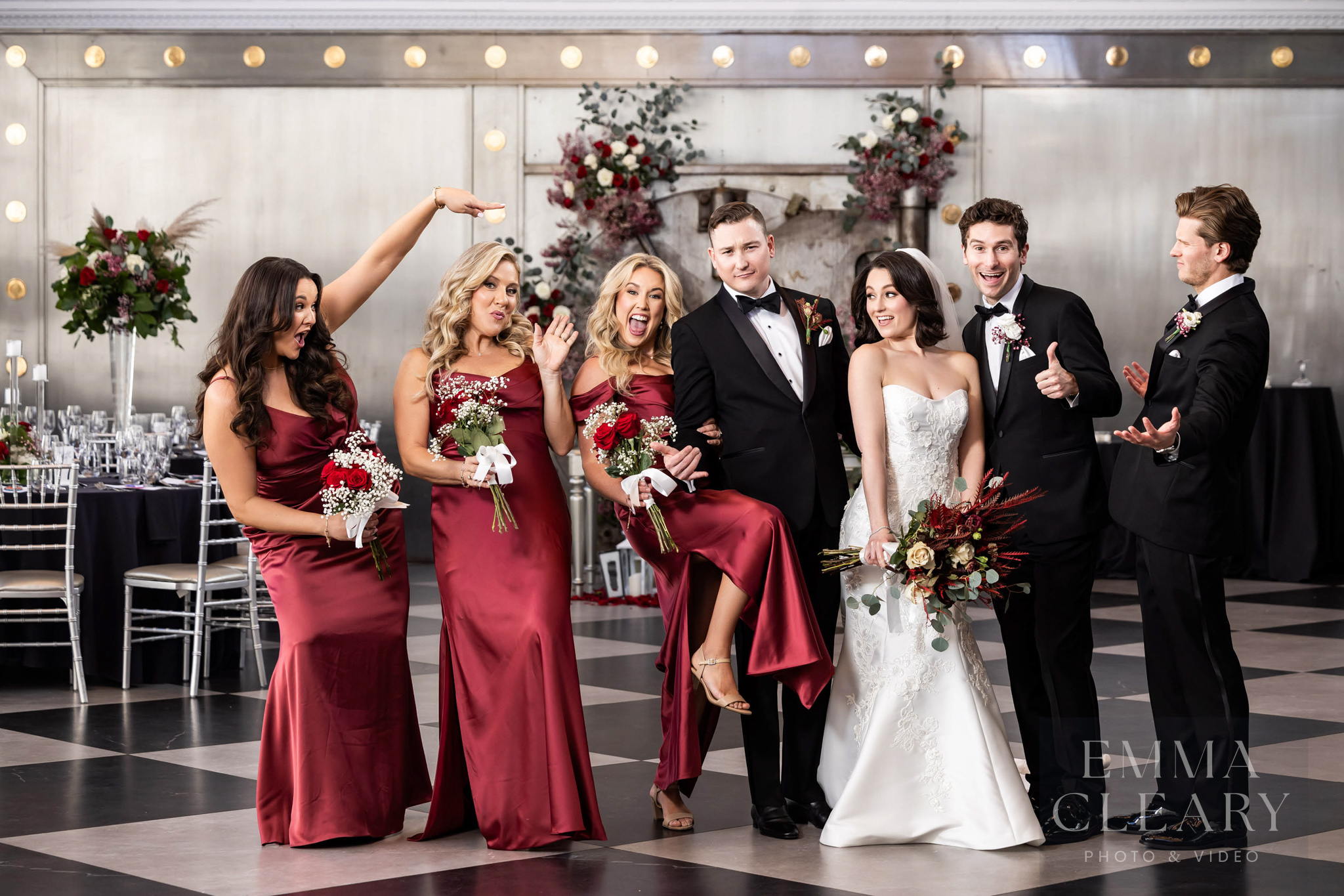 Group wedding portrait