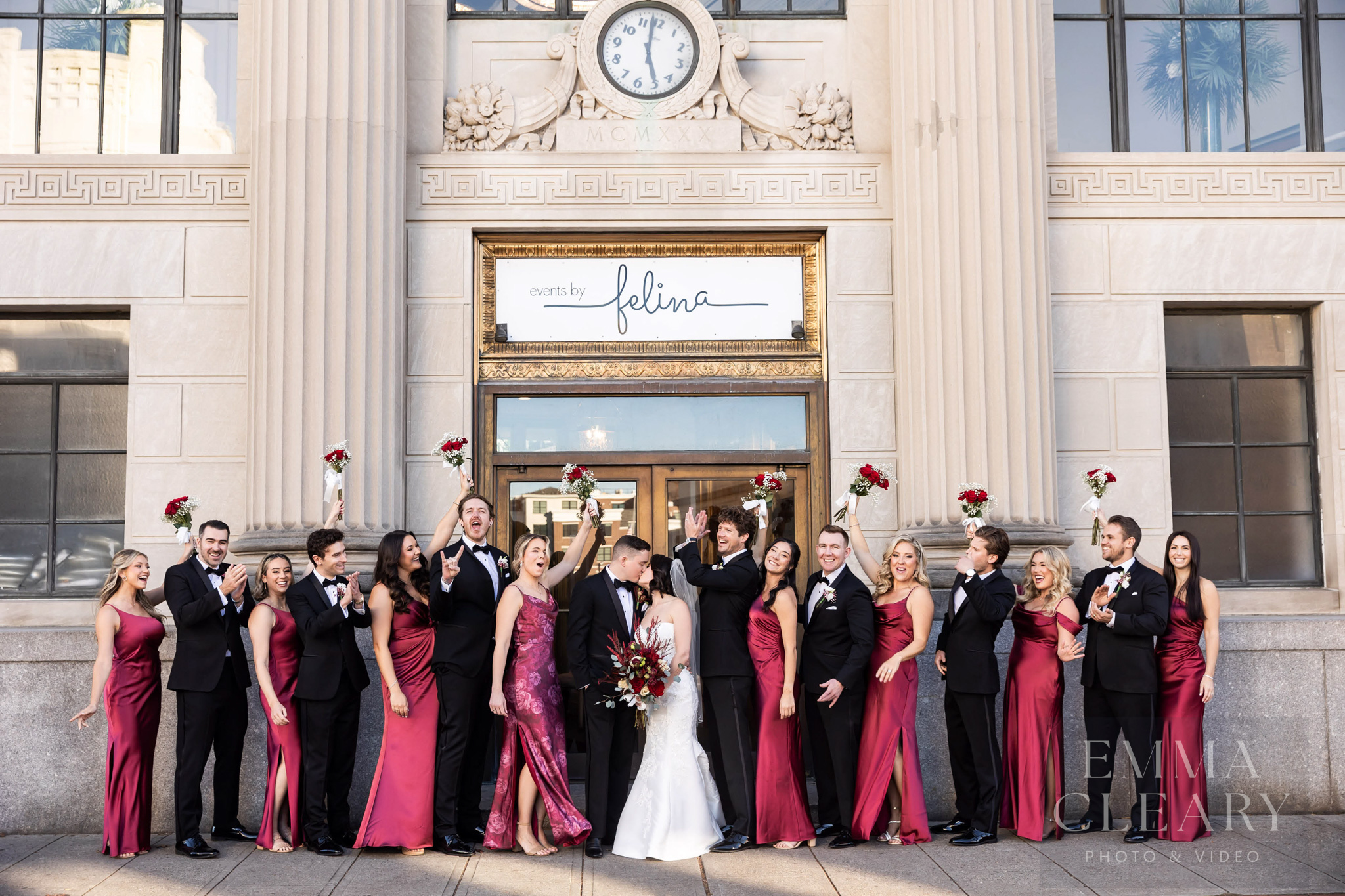 Group wedding portrait