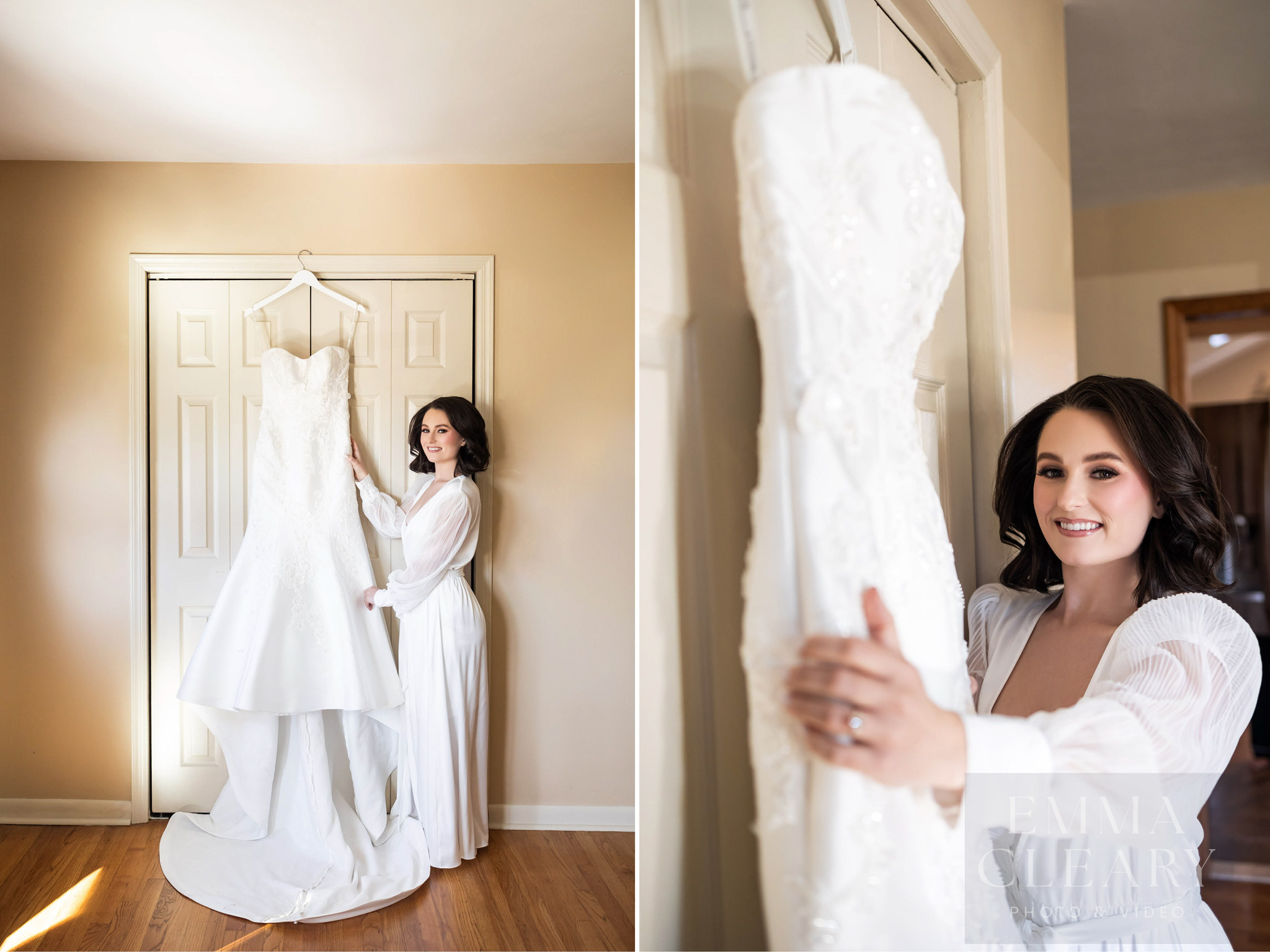 Bride and wedding dress