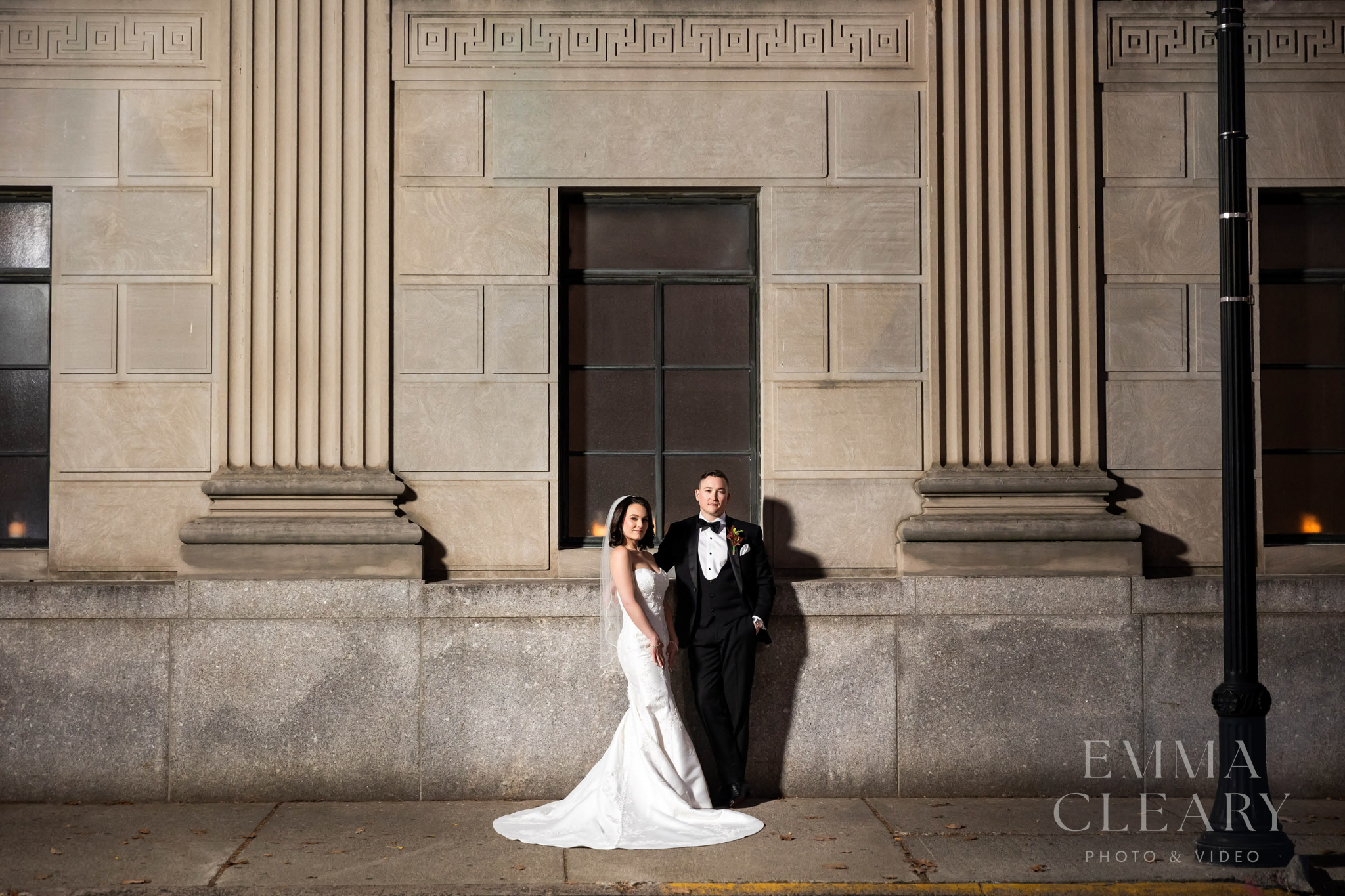 Couple's wedding photo