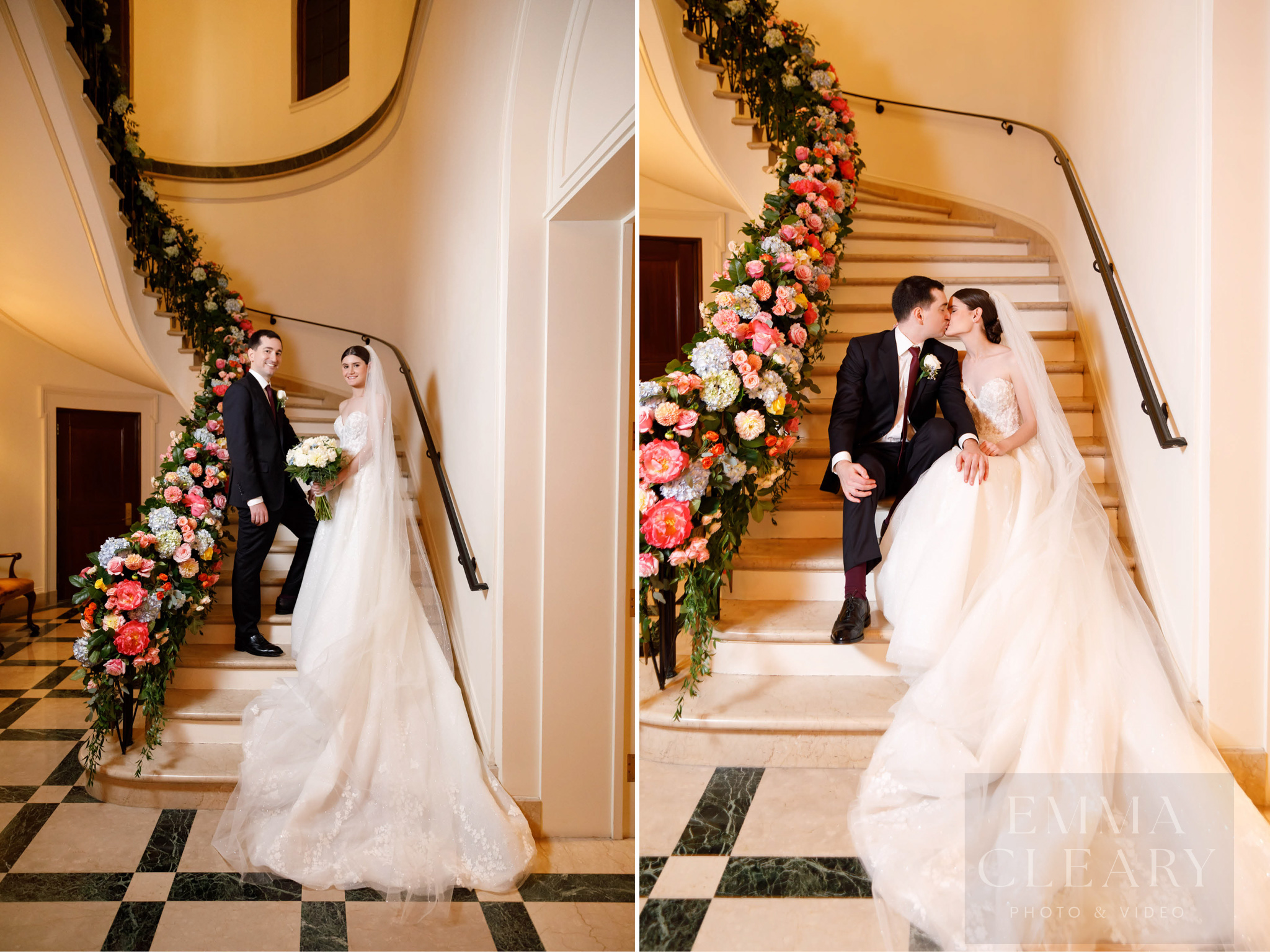 Wedding photo of the couple