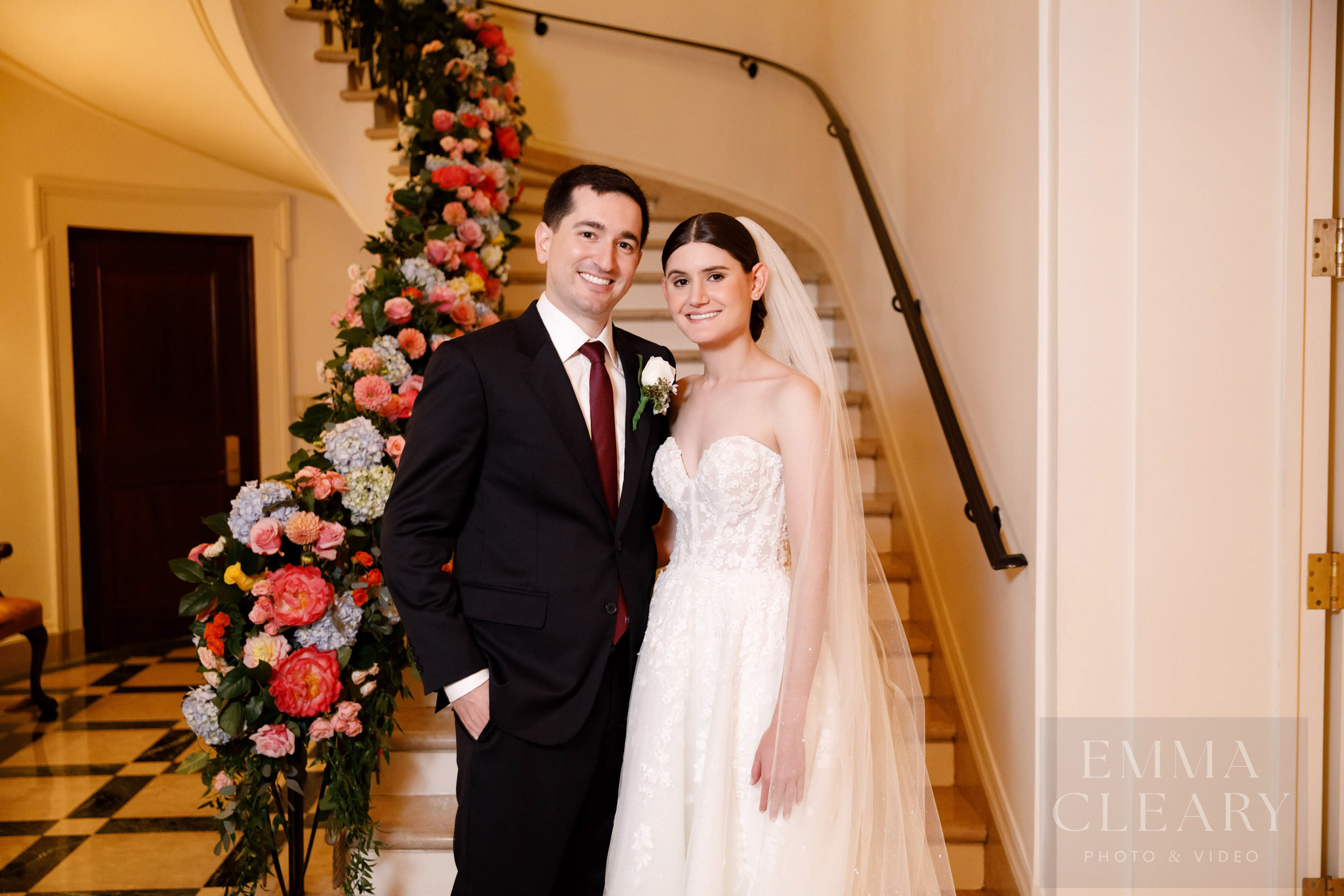 Wedding portrait of a couple