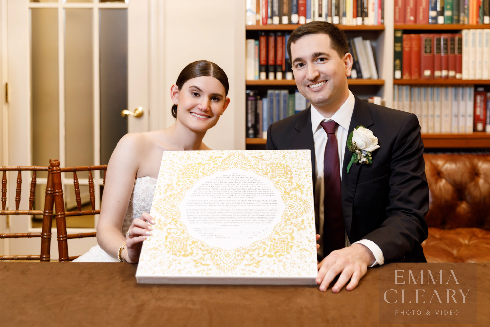 Wedding portrait of a couple
