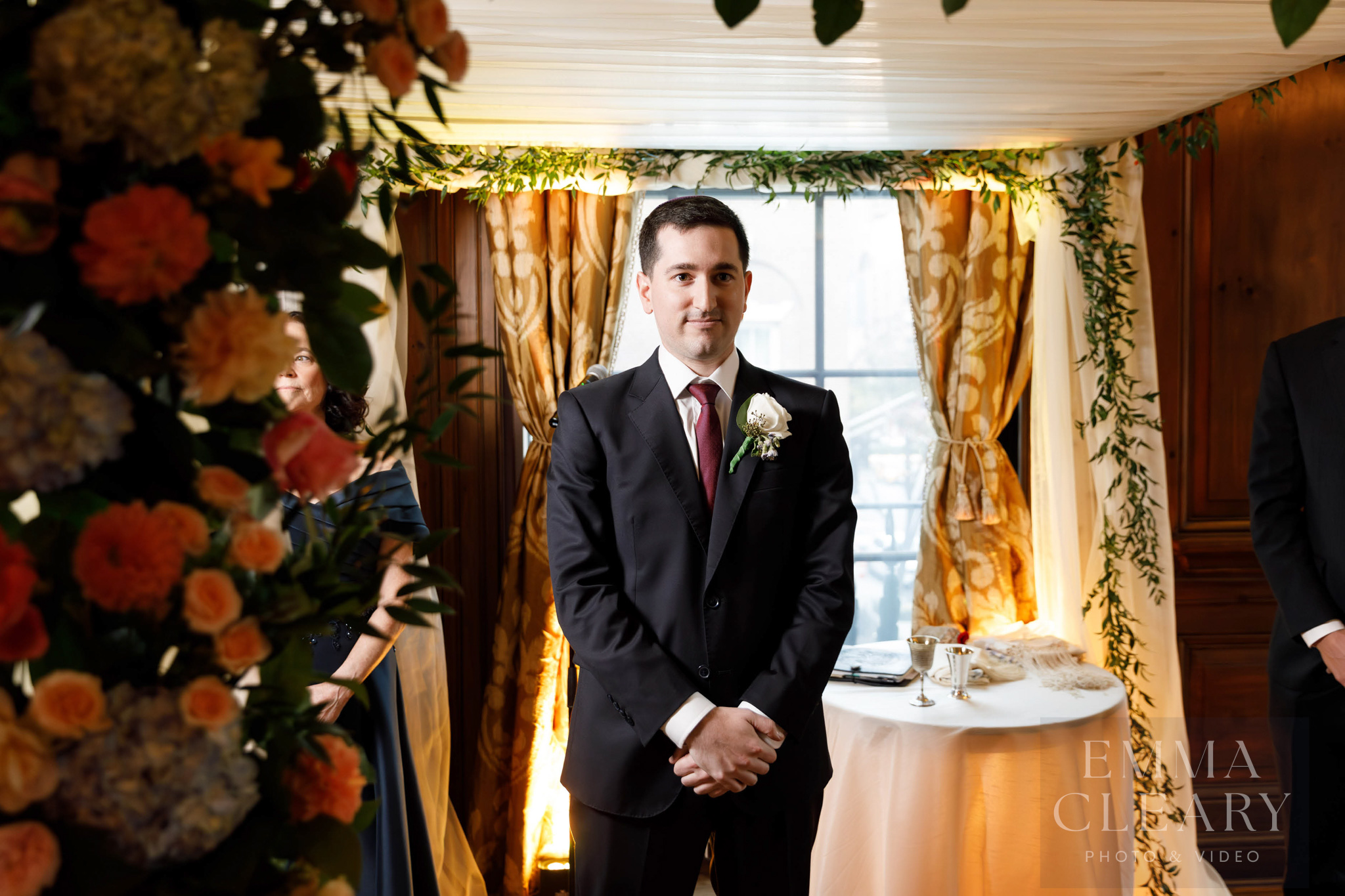 Groom meets the bride