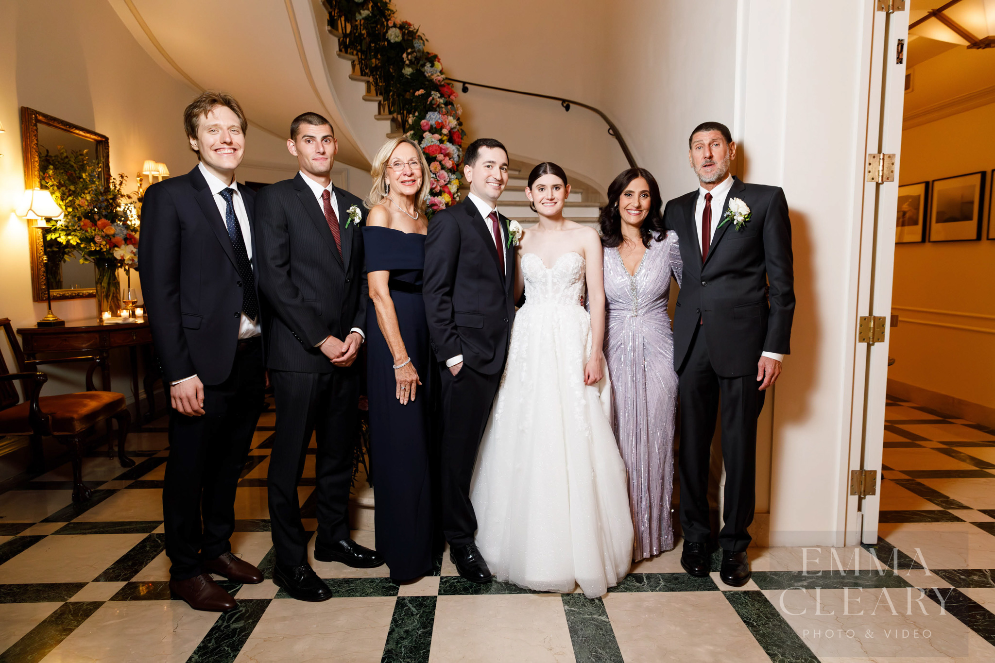 Group wedding portrait