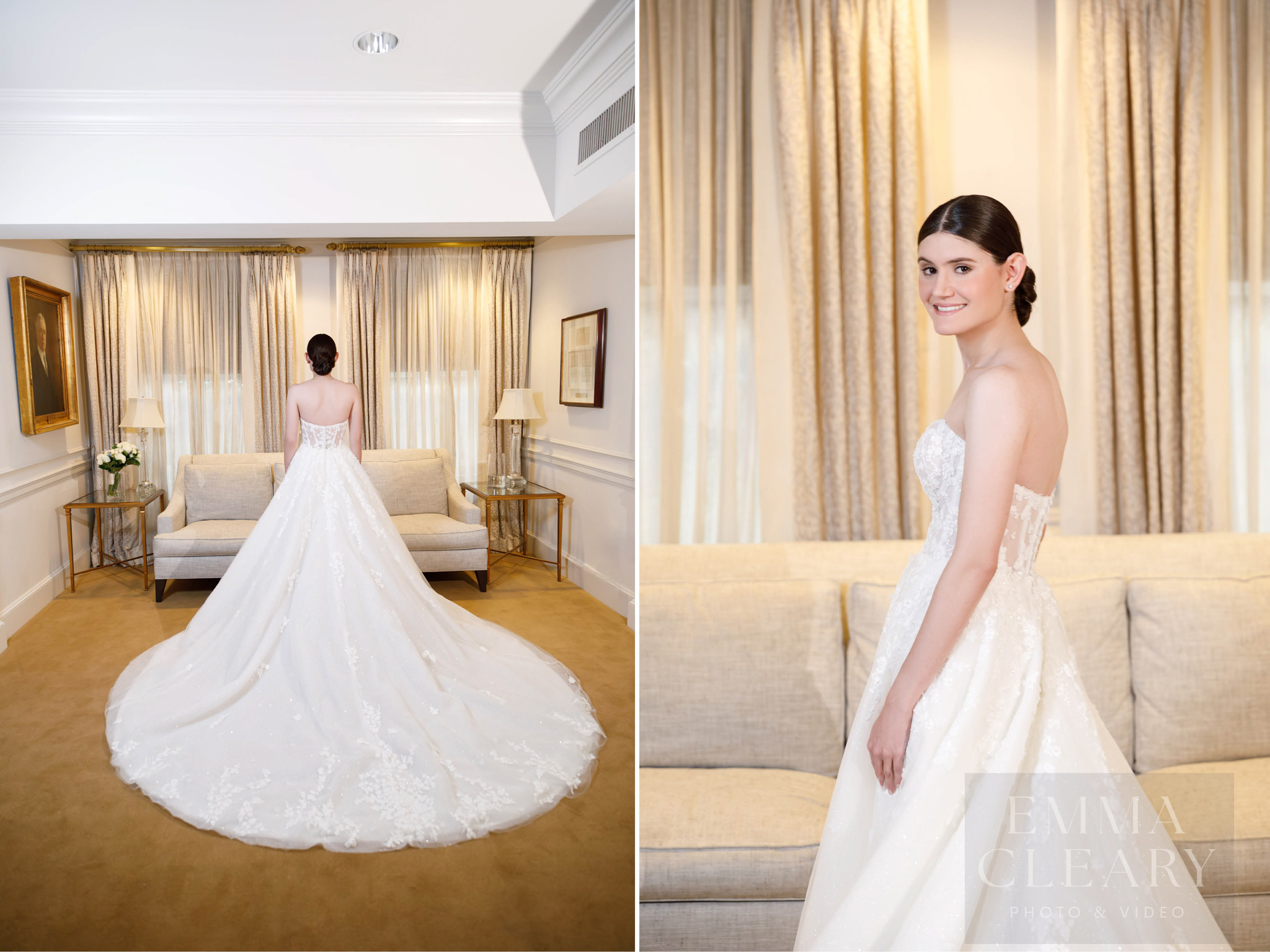 Wedding portrait of the bride
