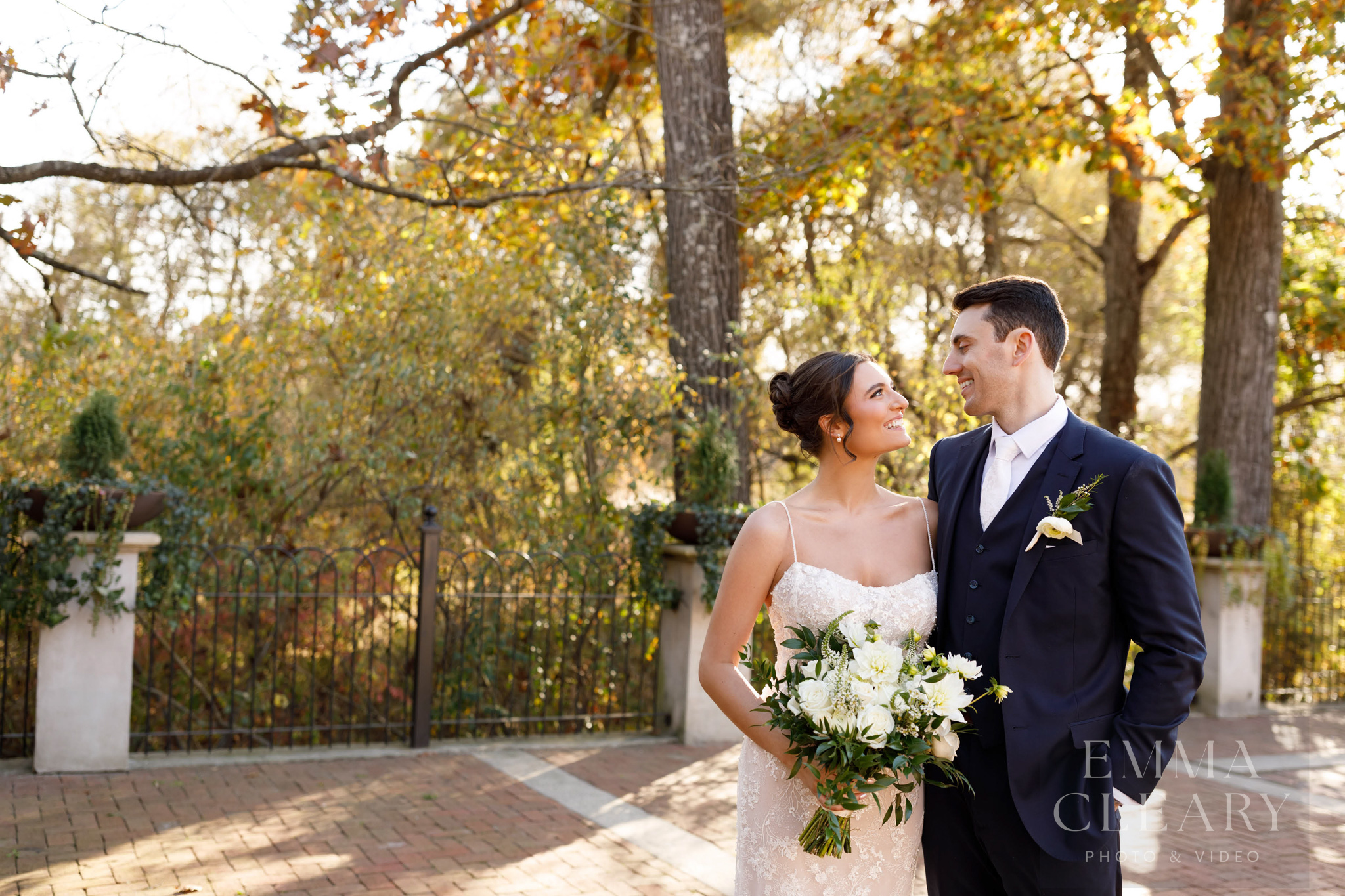 Couple's wedding photo