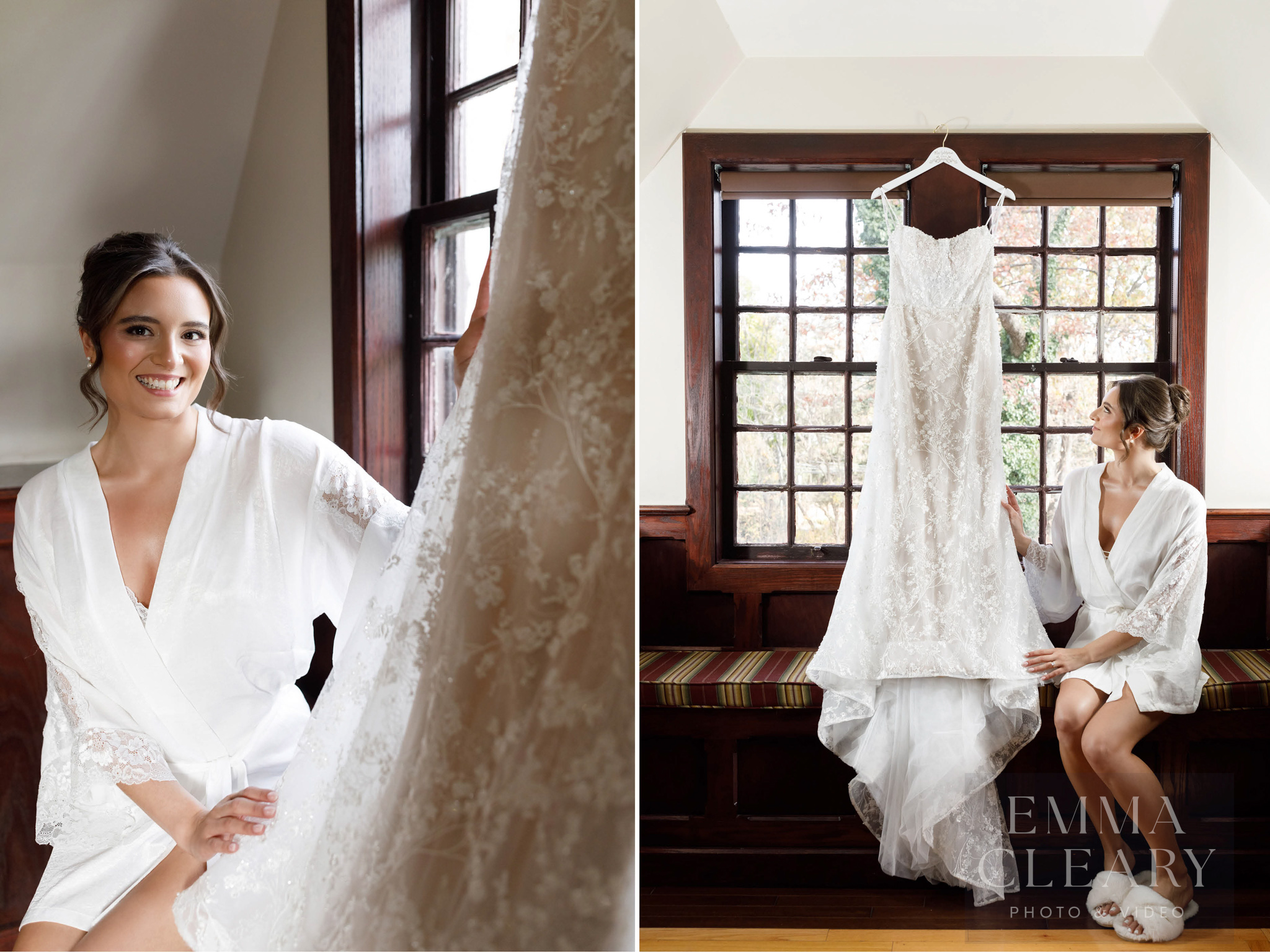 Bride and wedding dress
