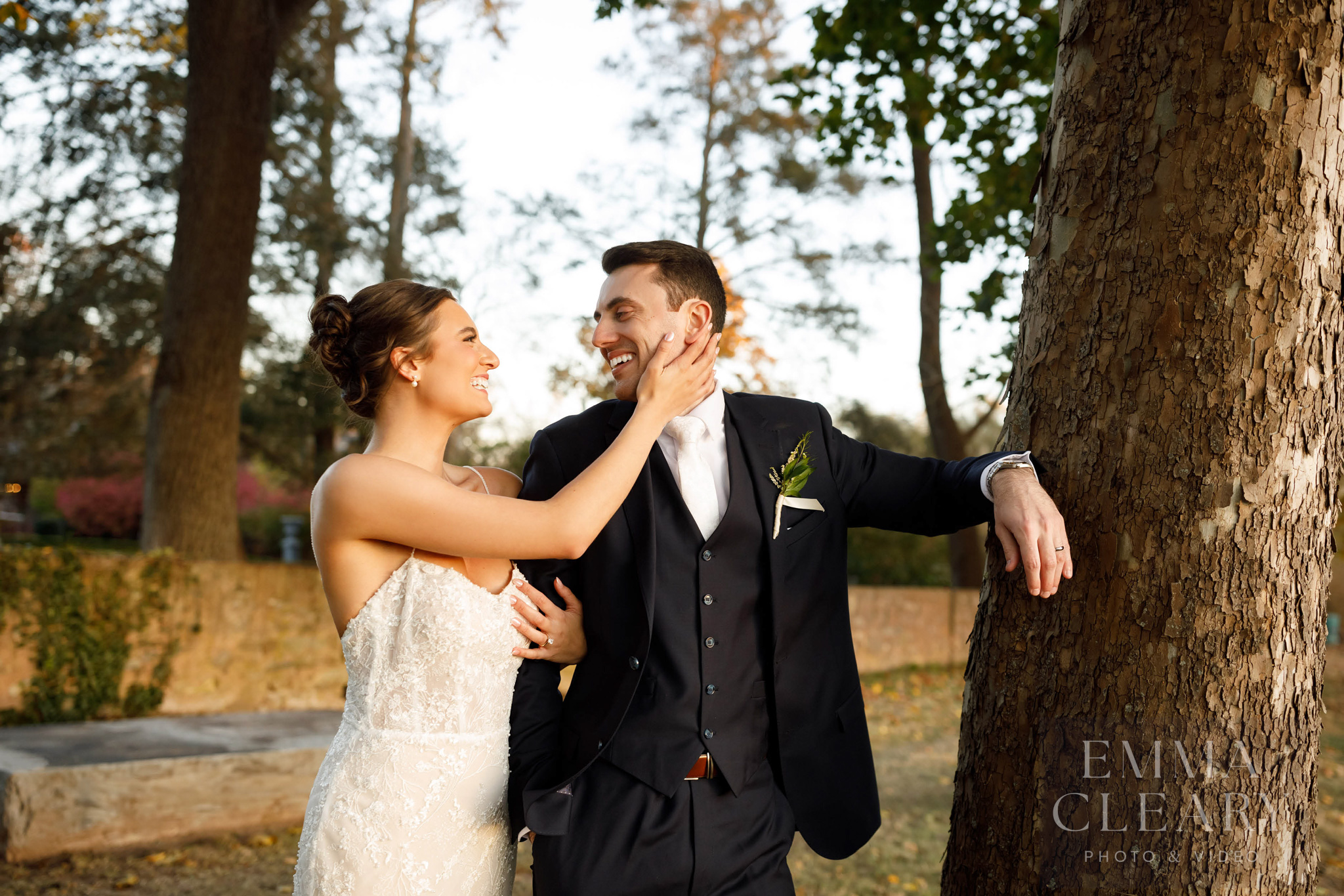 Couple's wedding photo
