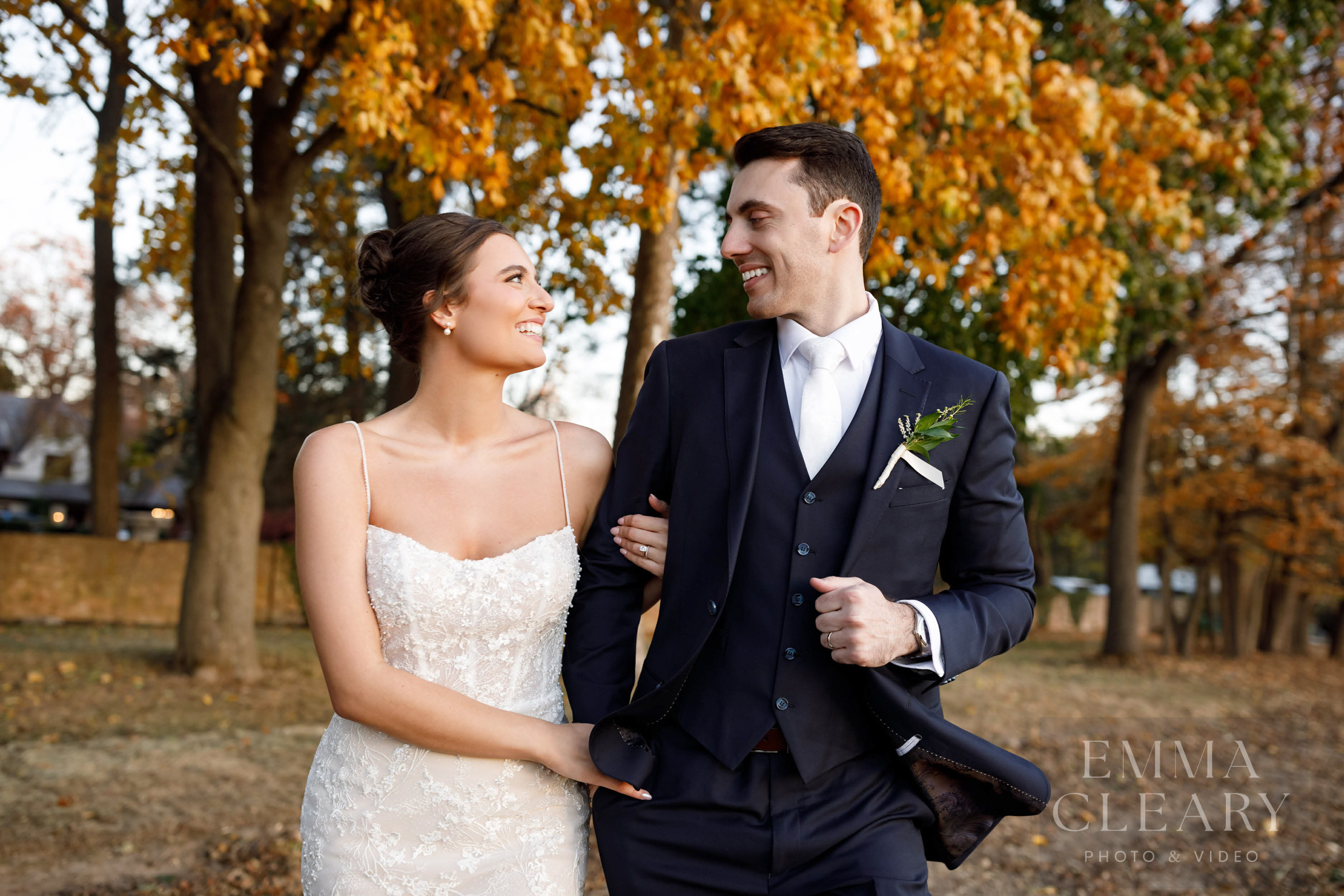 Wedding photo of the couple