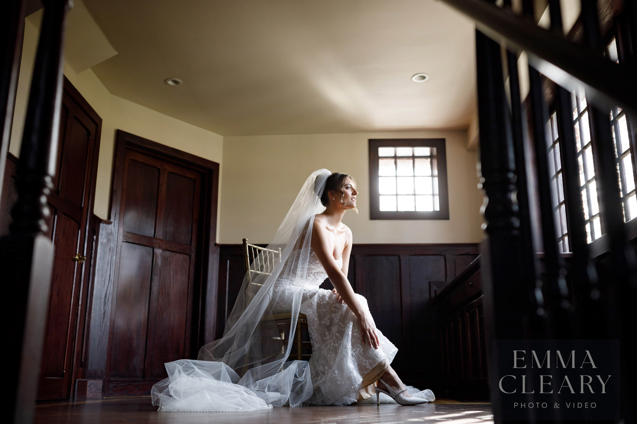 Wedding portrait of the bride