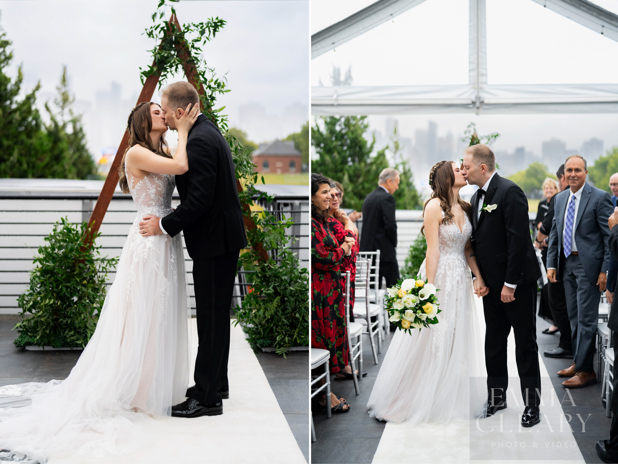 Liberty House Wedding kiss