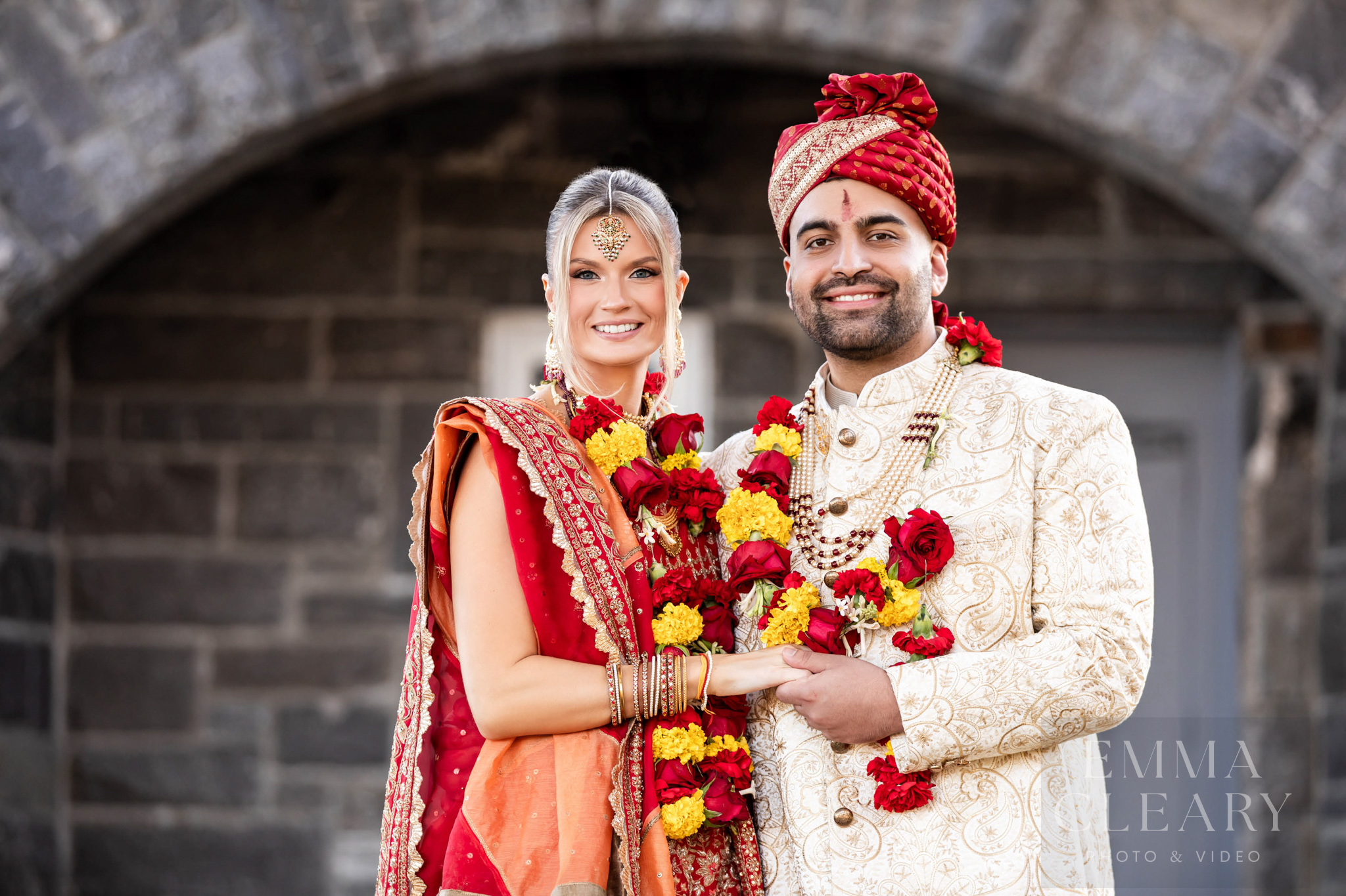 Wedding portrait of a couple