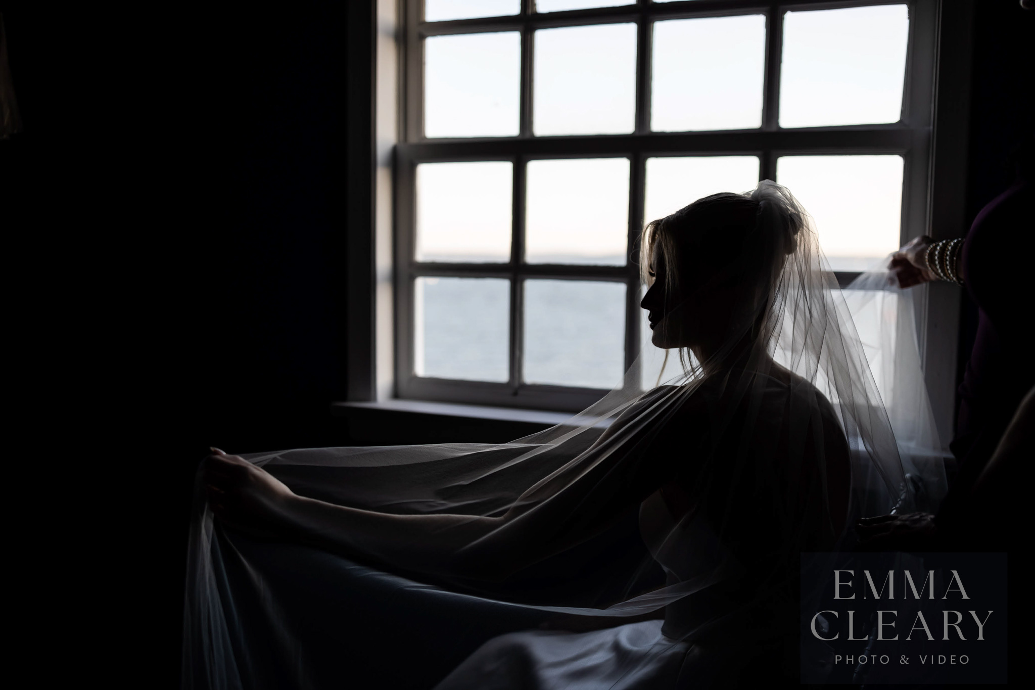 Wedding portrait of the bride