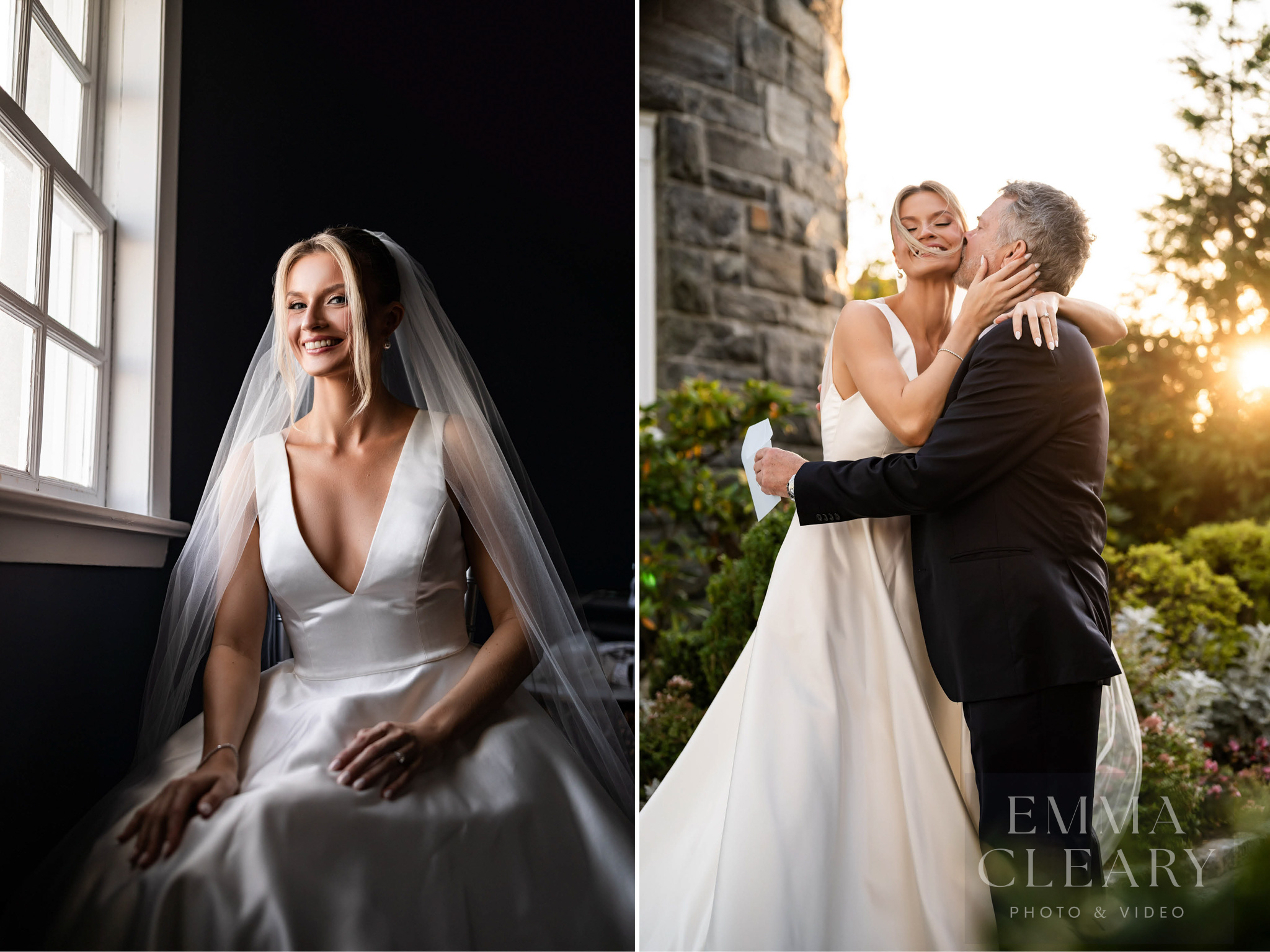 Bride and father