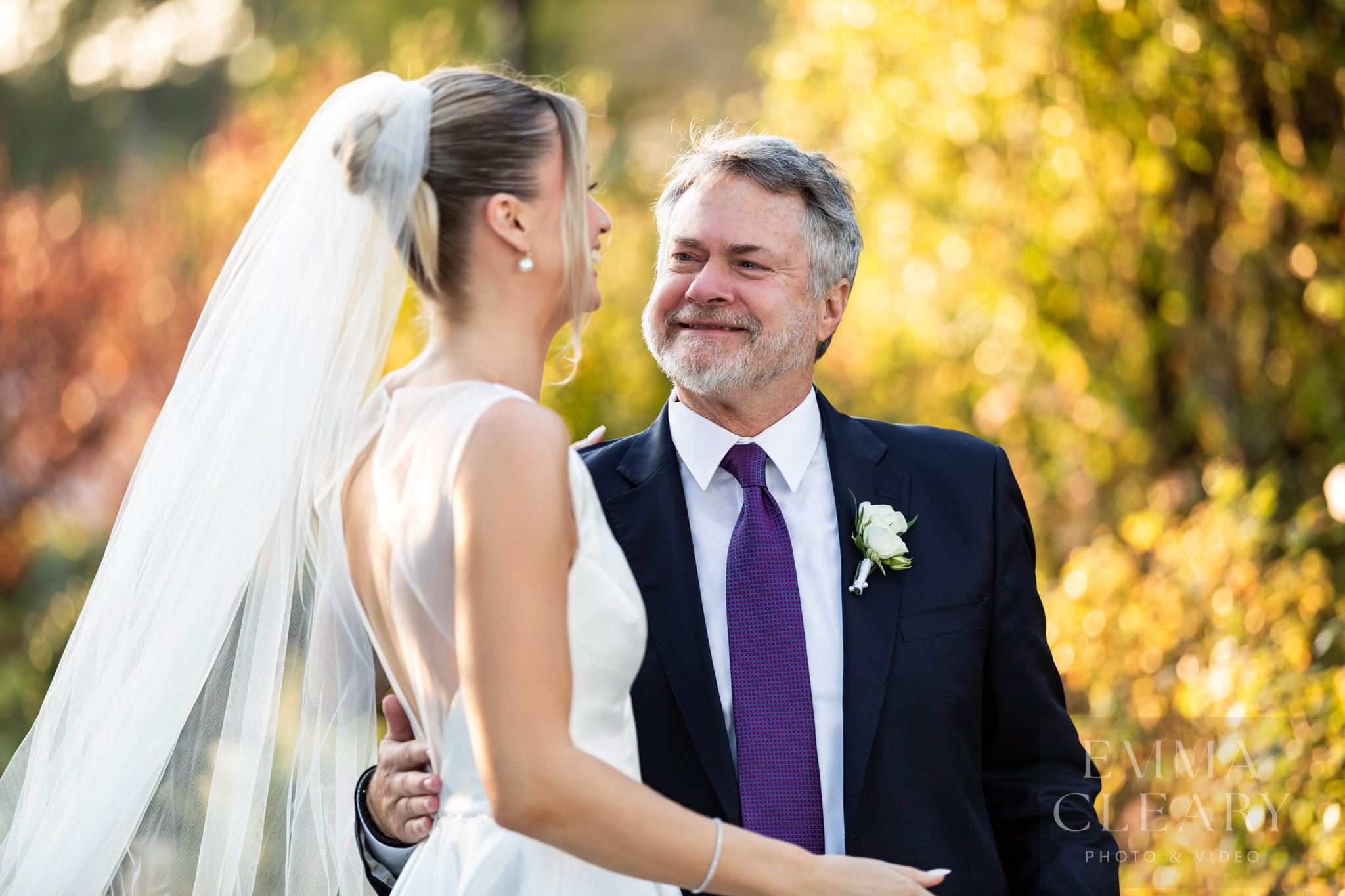 Bride and father