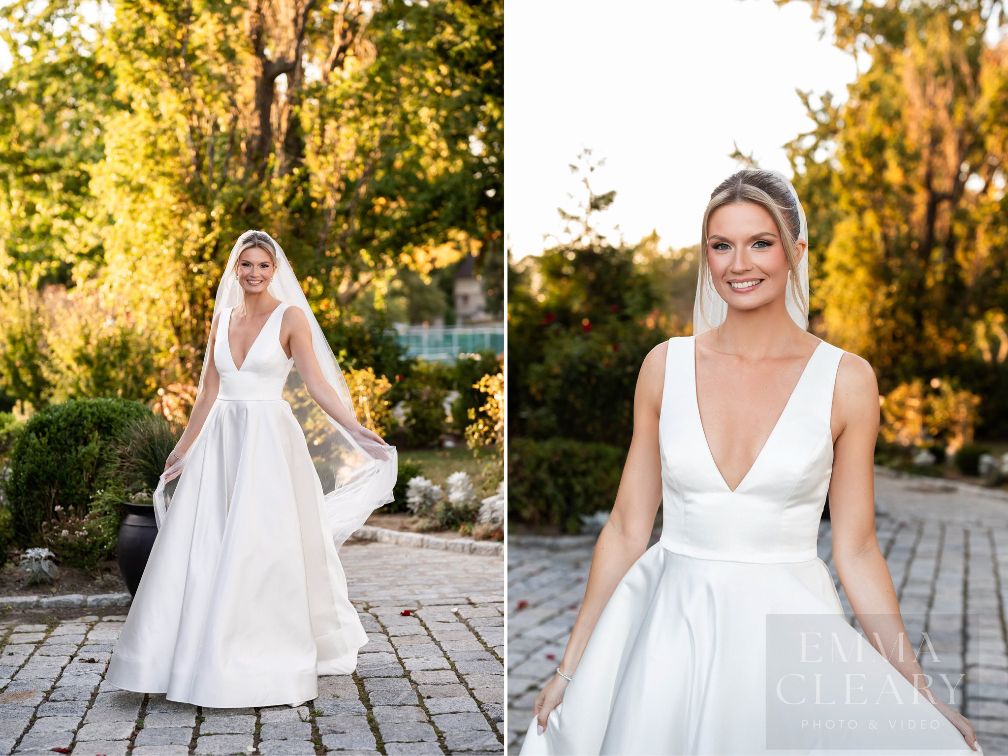 Portrait of the bride outdoors
