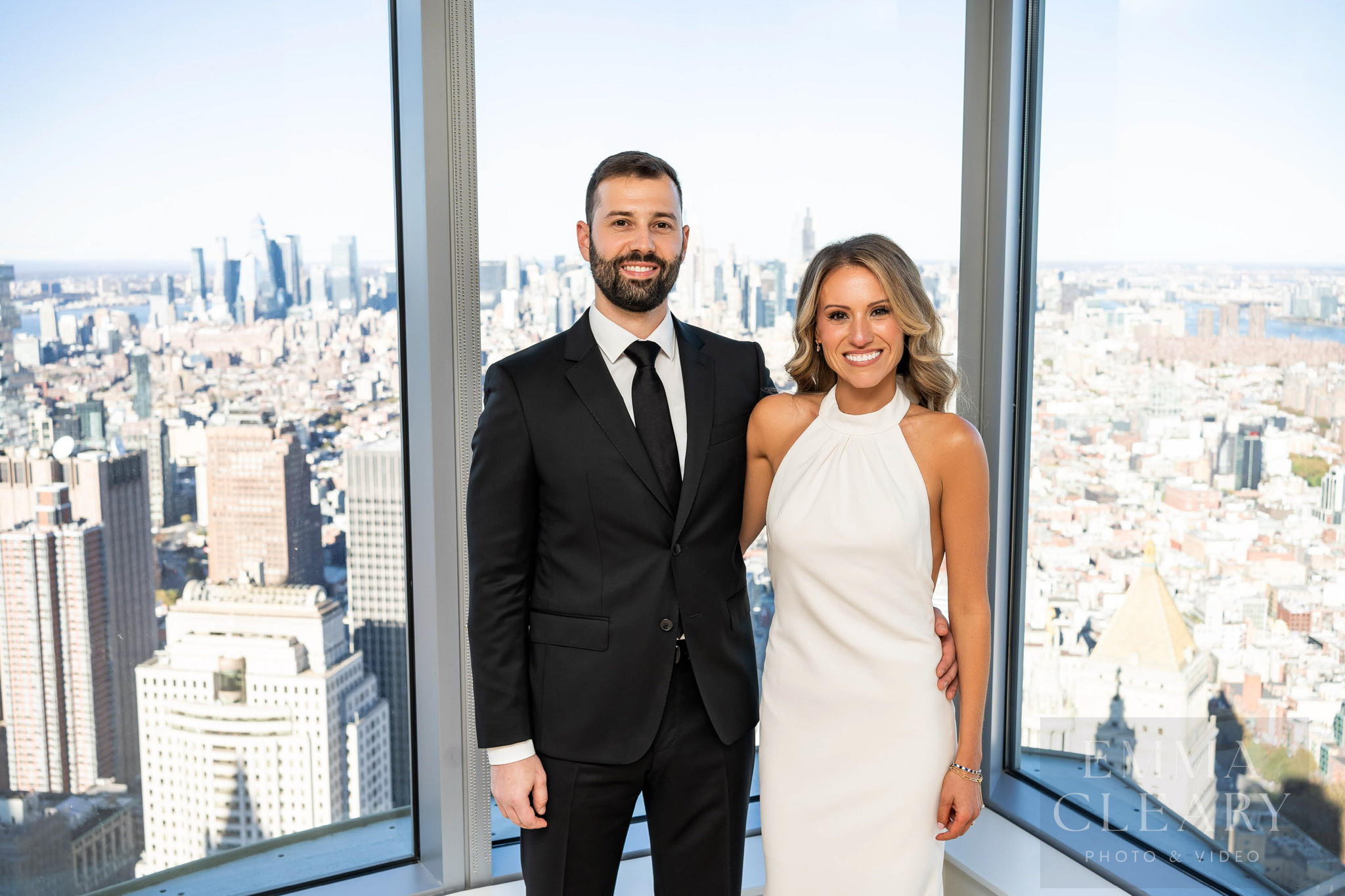 Wedding photo of the couple
