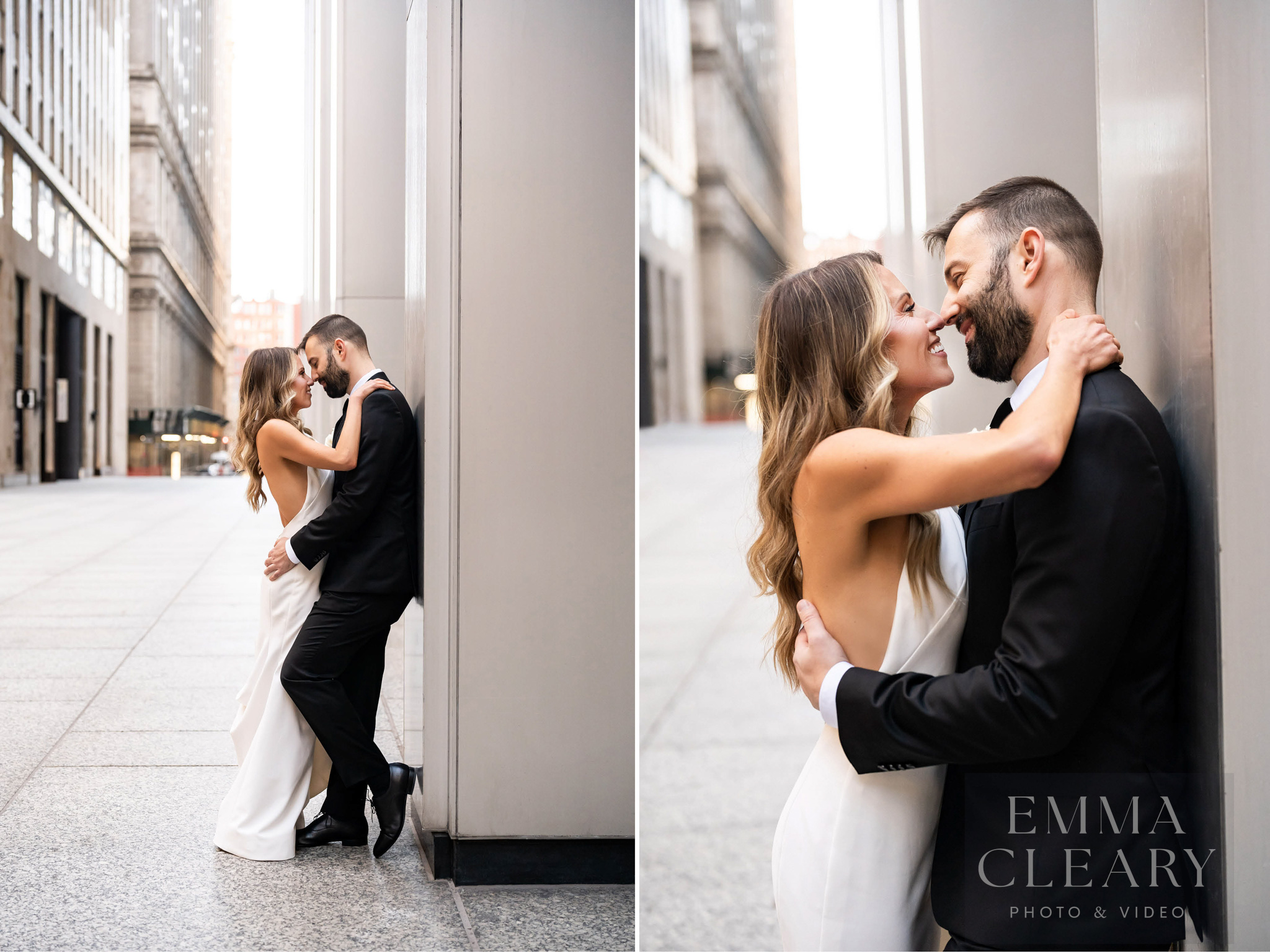Portrait of the bride and groom