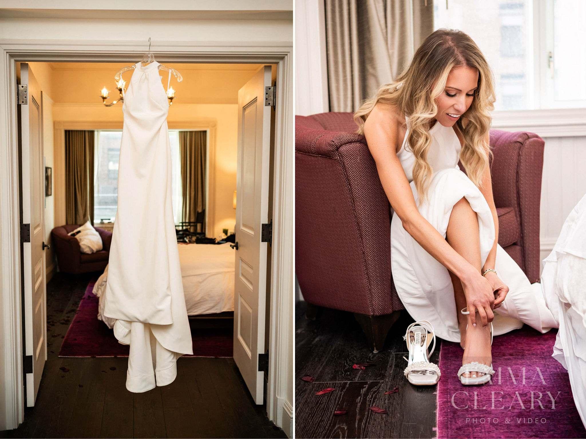 Bride and wedding dress