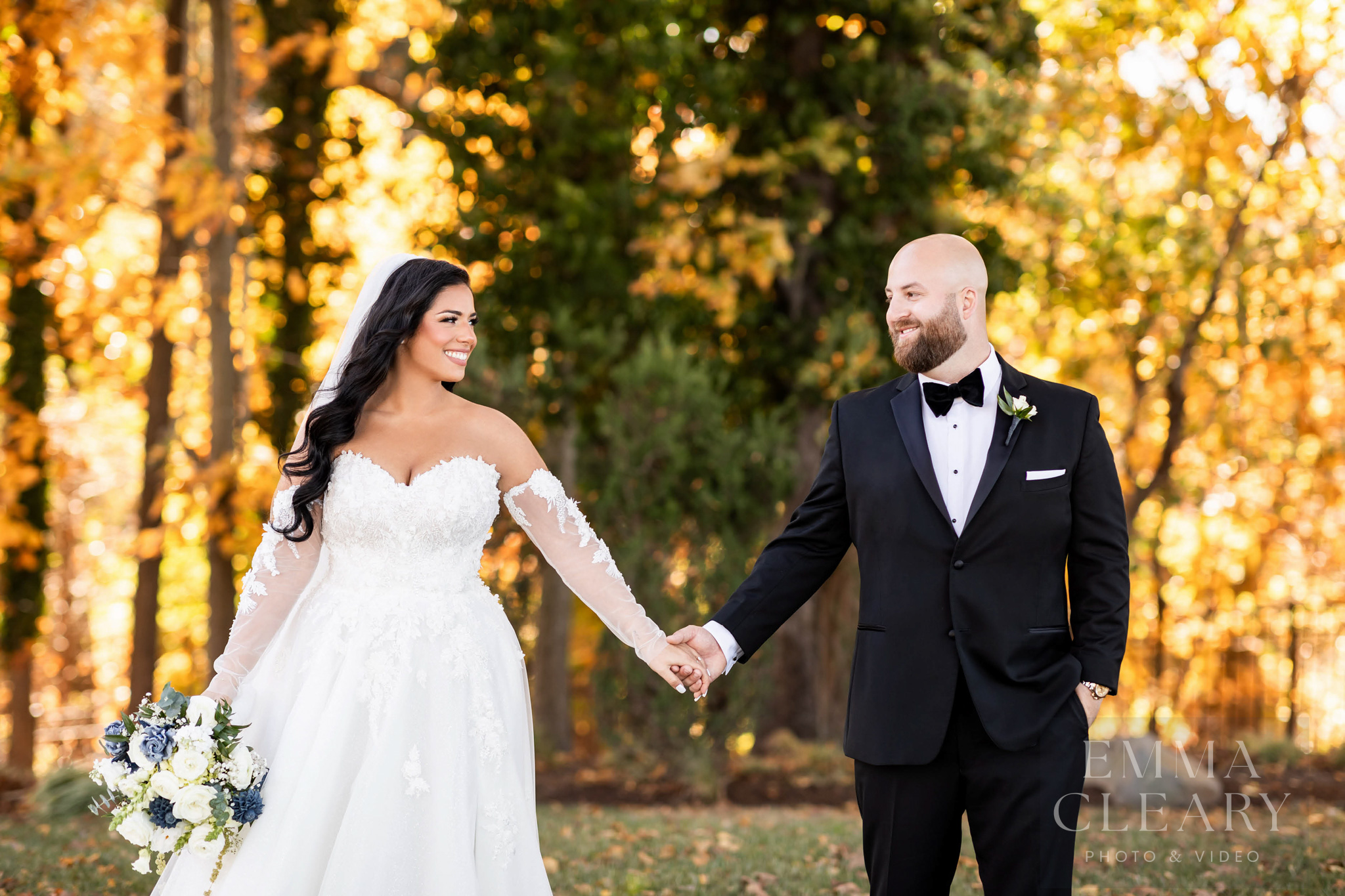 Portrait of the bride and groom