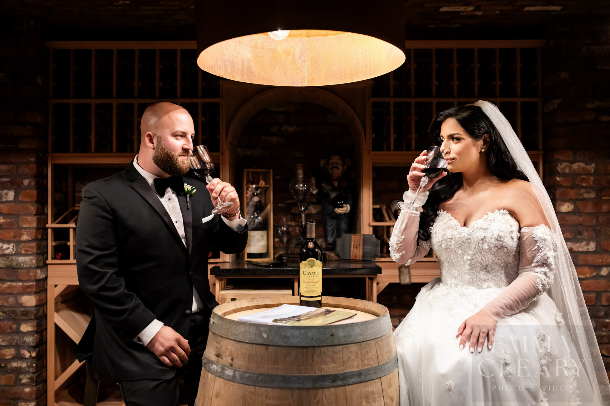 Wedding photo of the couple