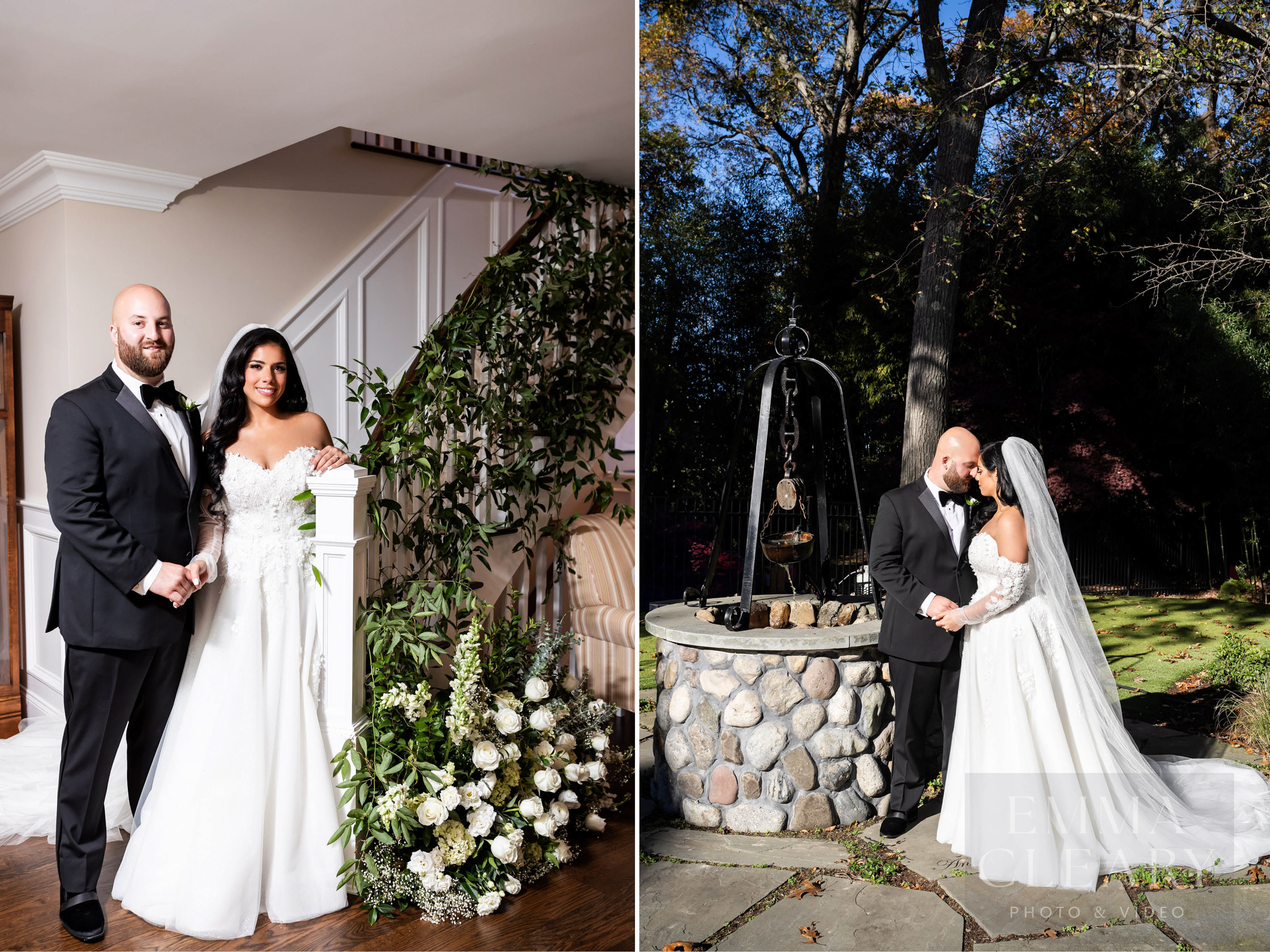 Portrait of the bride and groom