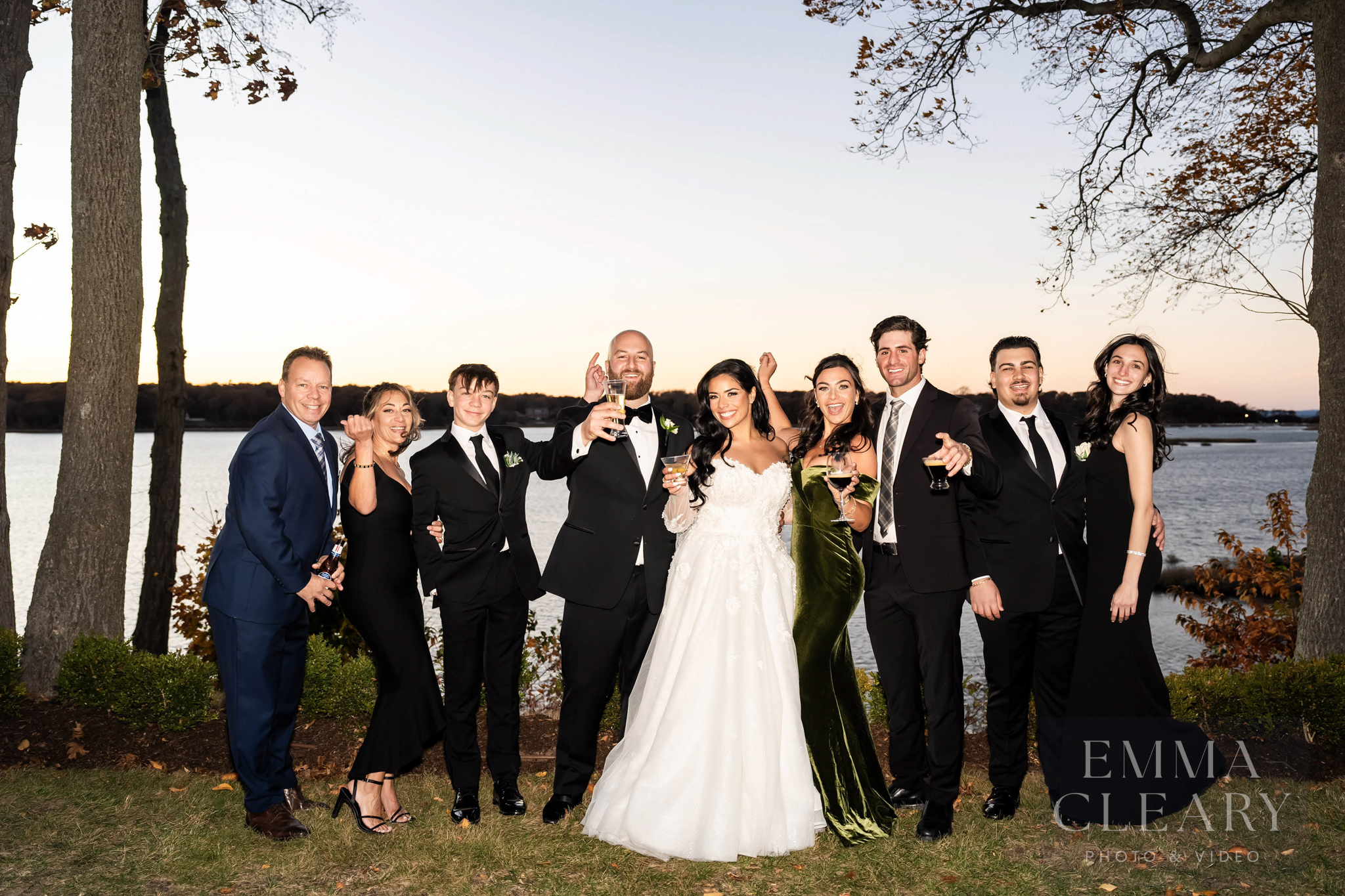 Group wedding portrait