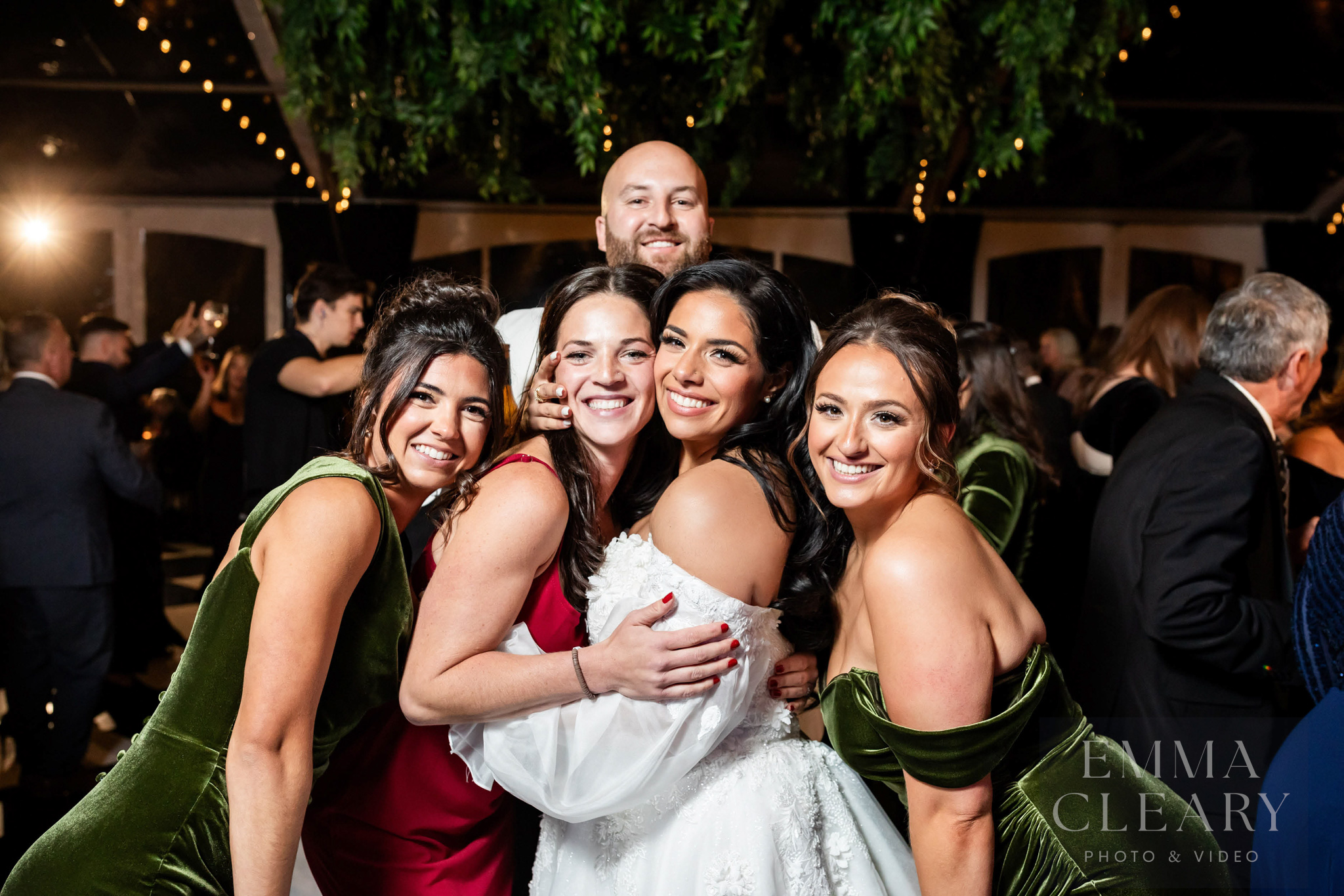 Private Home Group wedding portrait
